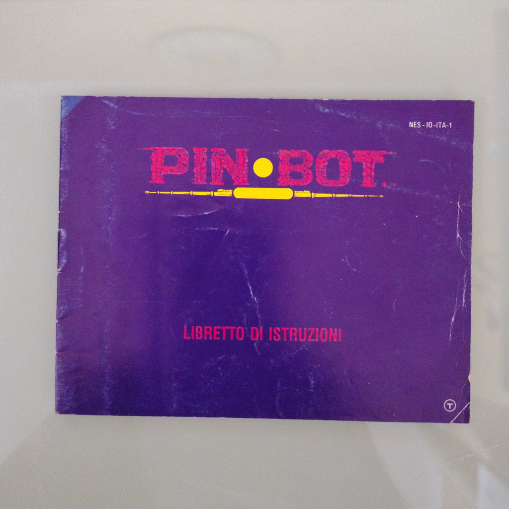 Pin Bot Pin-Bot Autentico Originale NES Nintendo solo manuale