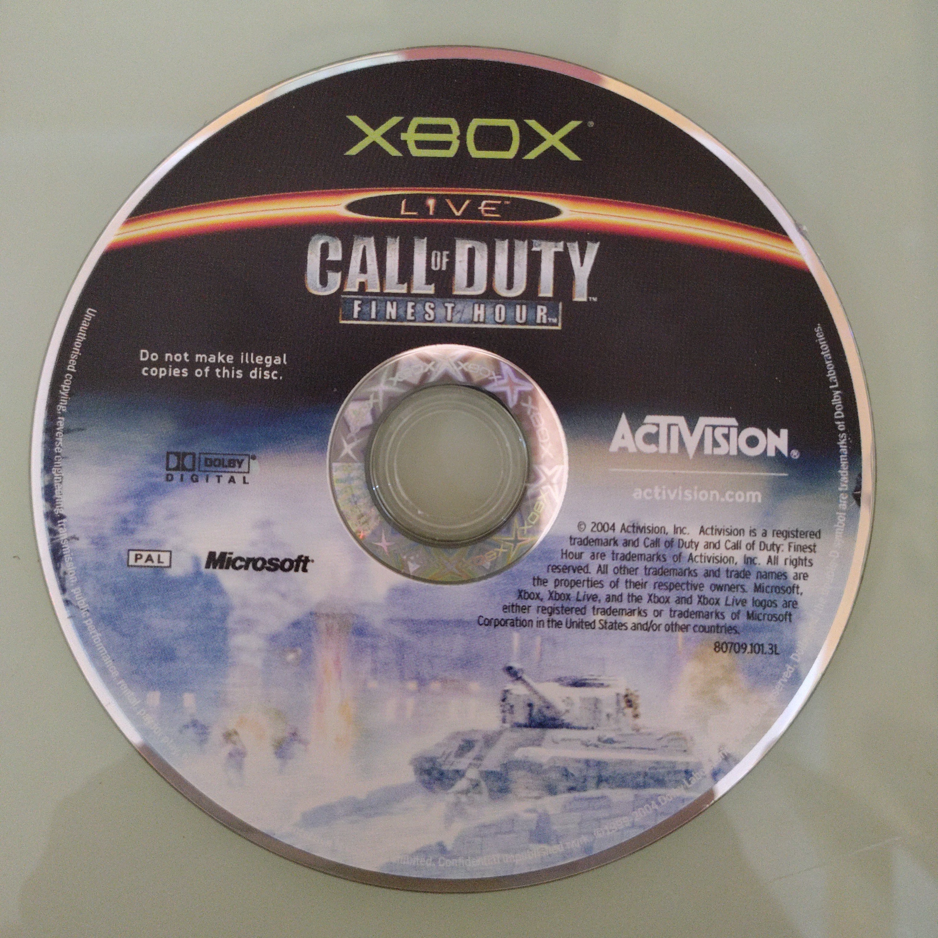 Xbox Call of Duty ( solo disco)