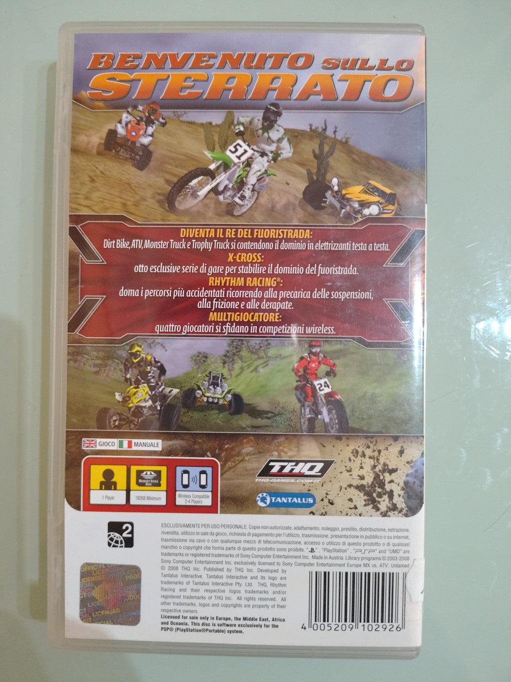 MX vs ATV Untamed - Sony PSP - PAL