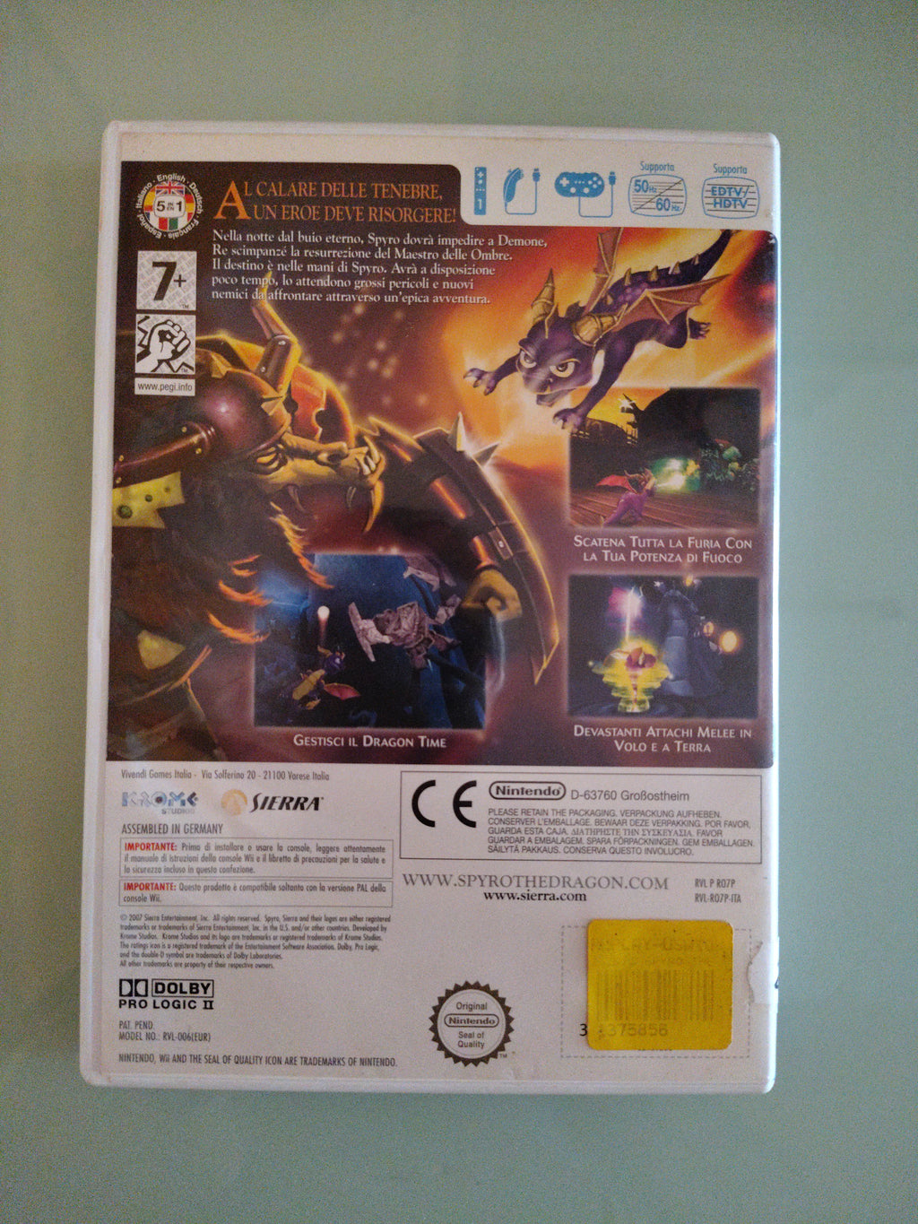 The legend of Spyro - The Eternal Night - Nintendo WII - PAL