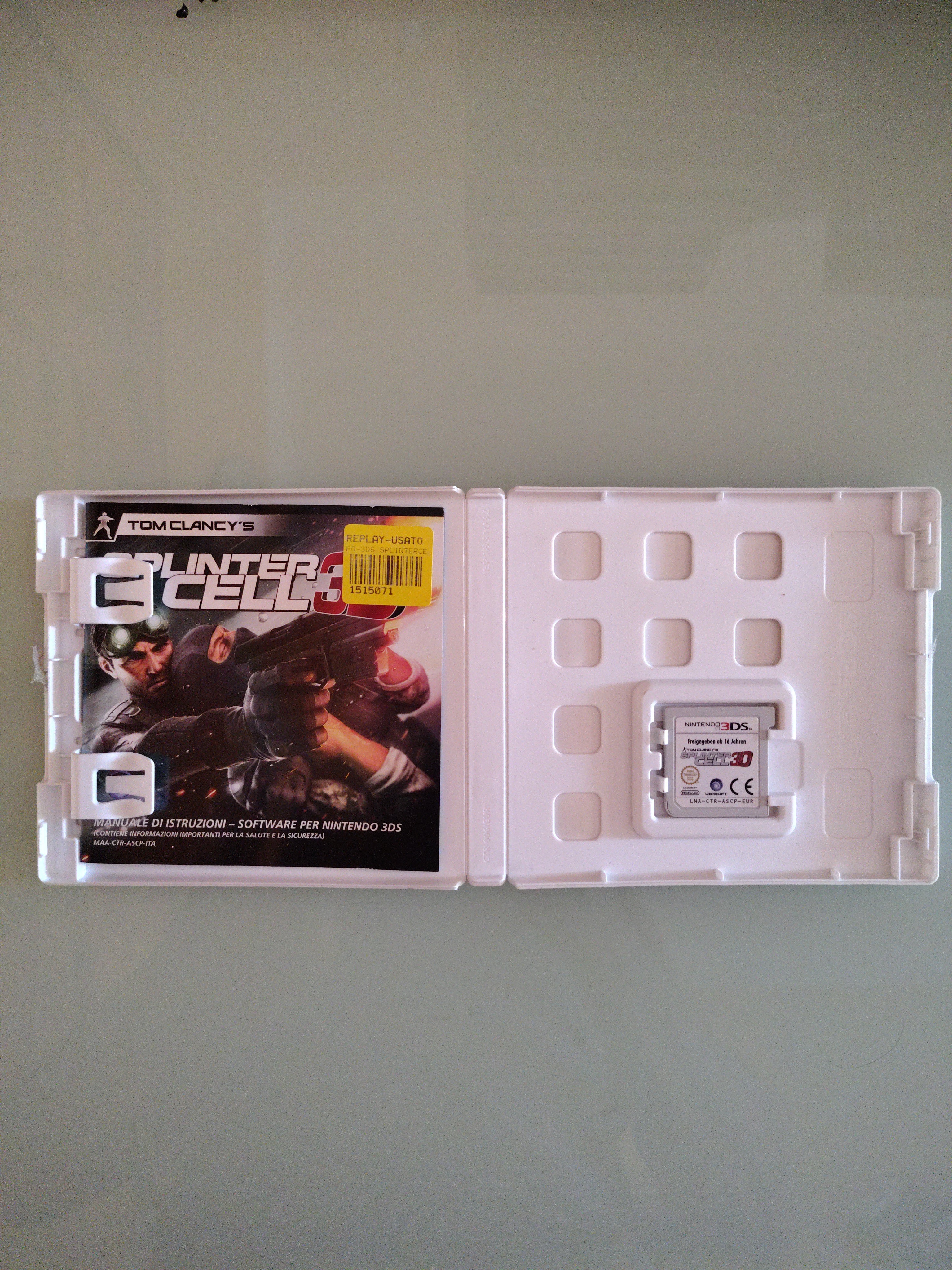 TOM CLANCY'S SPLINTER CELL 3D NINTENDO 3DS 2DS ITALIANO COMPLETO OTTIMO STATO