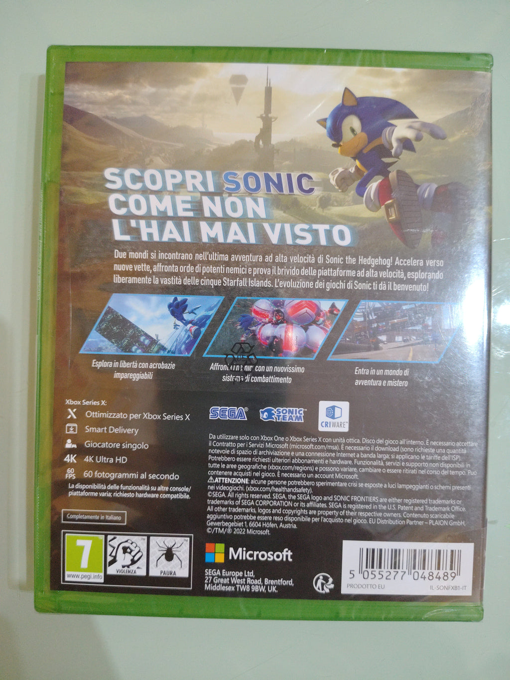 SONIC FRONTIERS PAL ita nuovo