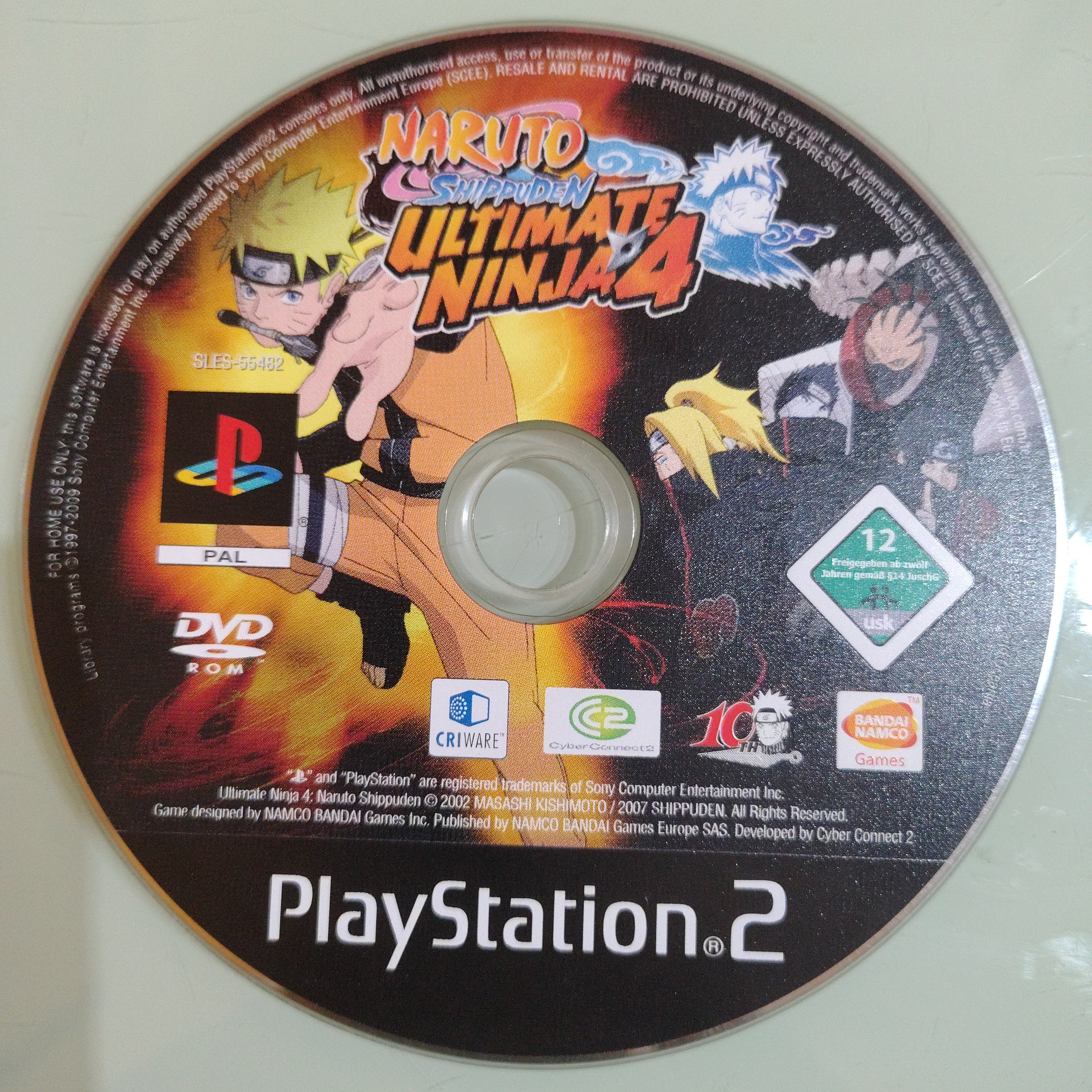 Naruto Ultimate Ninja 4 solo disco