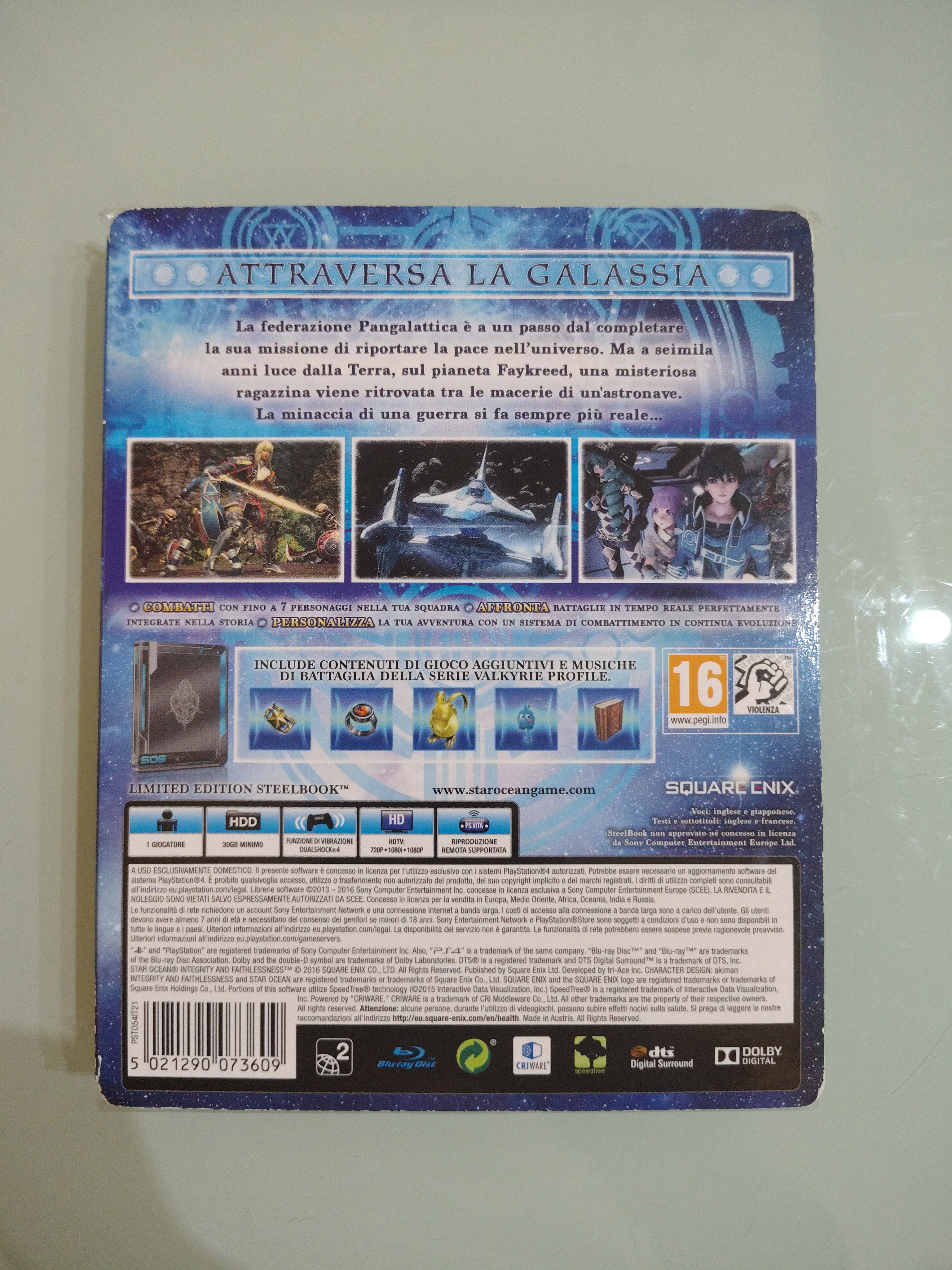 STAR OCEAN INTEGRITY AND FAITHLESSNESS PS4  NUOVO