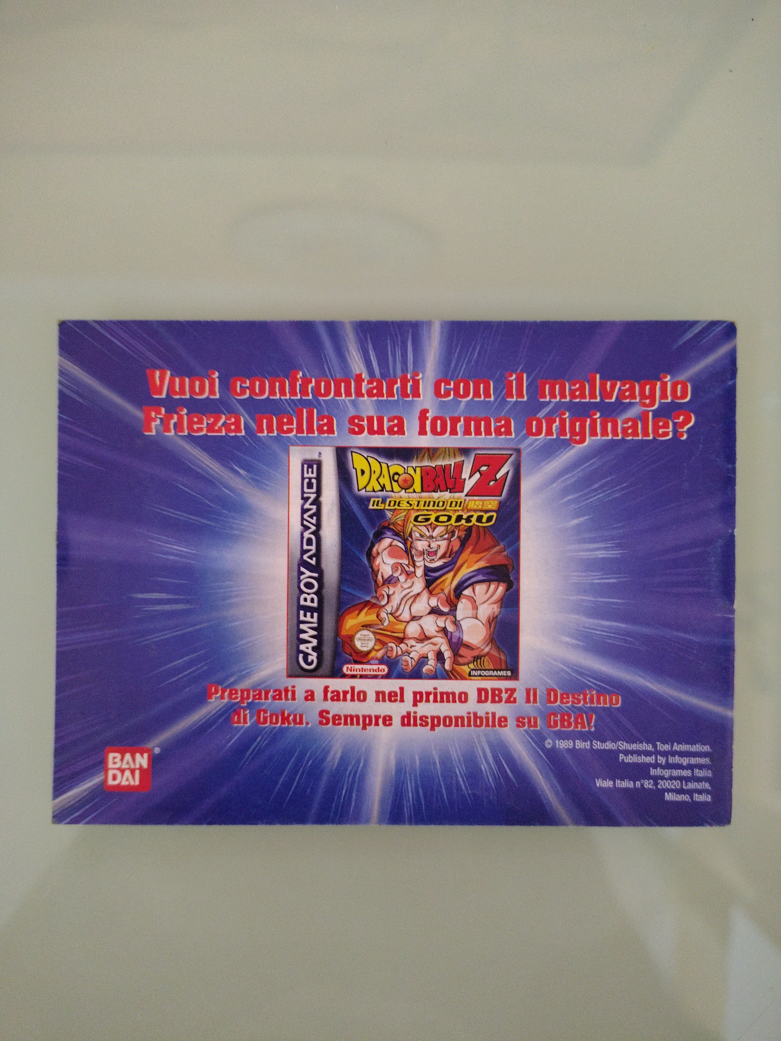 Dragon Ball Z: das Erbe des Goku Ii (manuale)