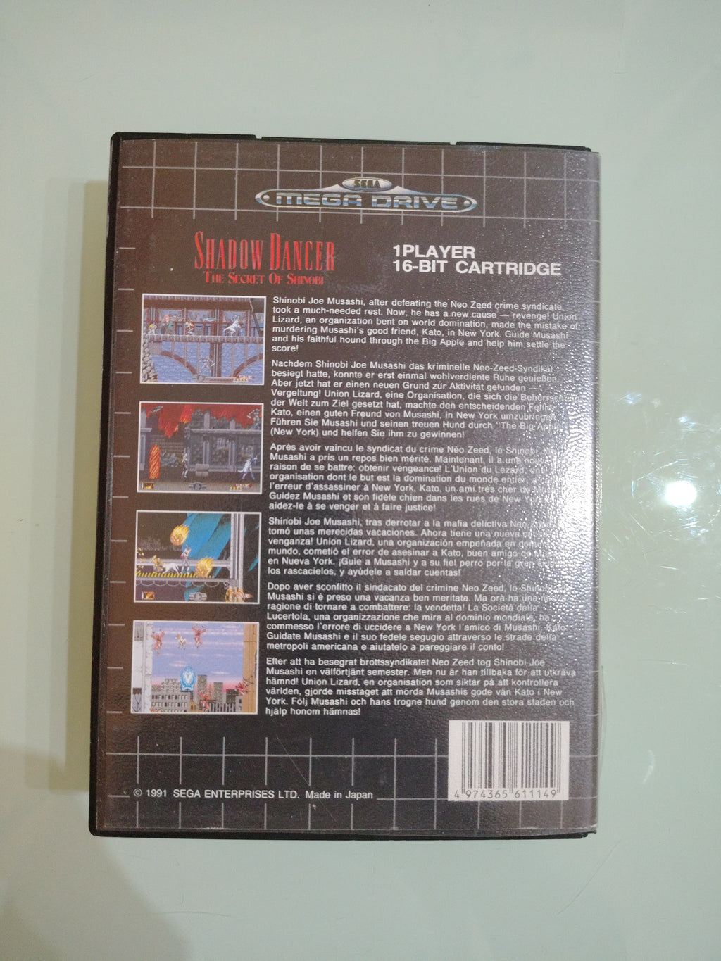 Shadow Dancer The Secret of Shinobi - SEGA Mega Drive Game Megadrive
