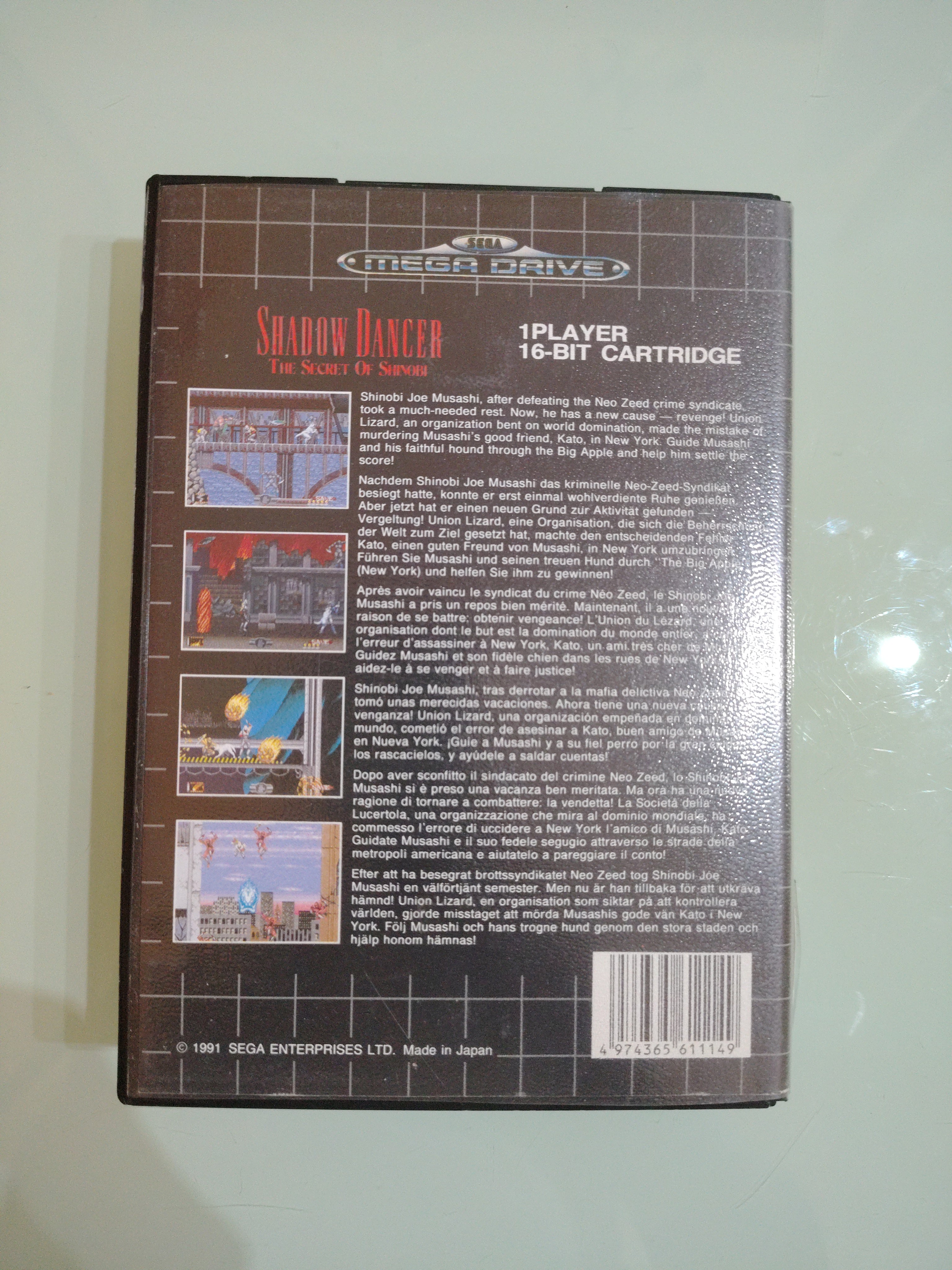 Shadow Dancer The Secret of Shinobi - SEGA Mega Drive Game Megadrive