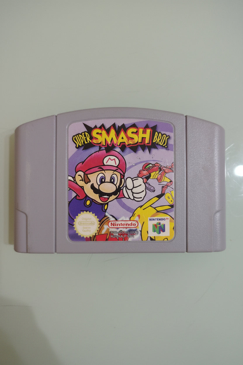 N64 USATO Nintendo 64 Super Smash Bros gioco vintage da collezione