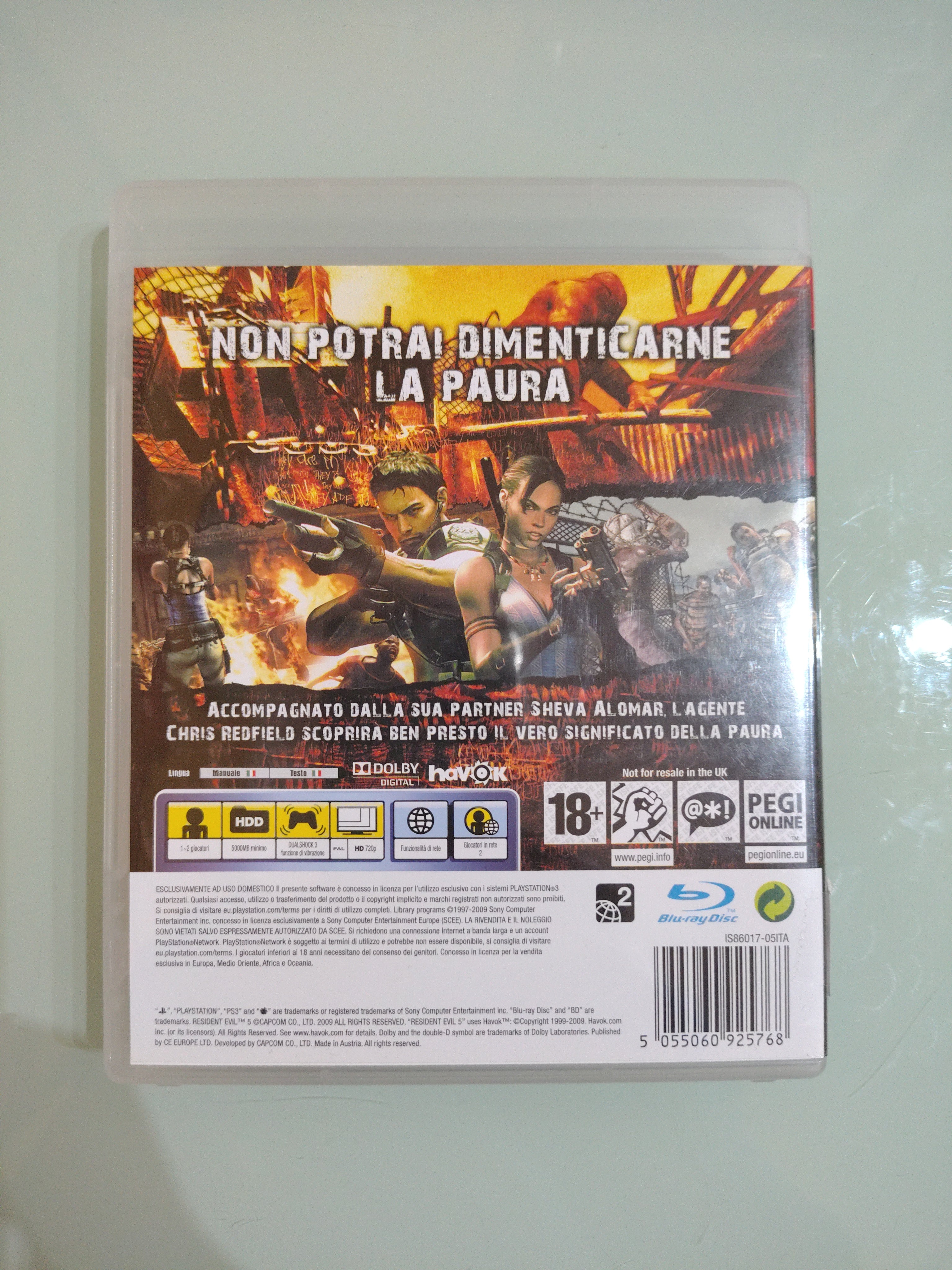 Resident Evil 5 Ps3 versione italiana