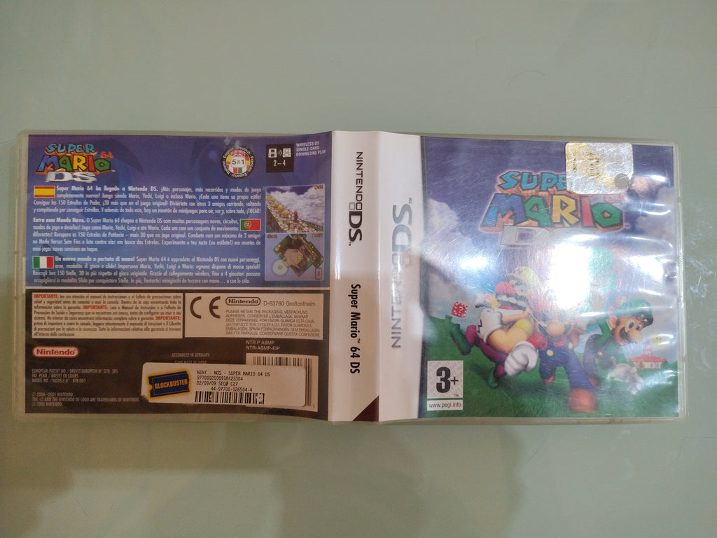 SUPER MARIO 64 DS per Nintendo DS 3DS 2Ds COME NUOVO CON CONFEZIONE ORIGINALE