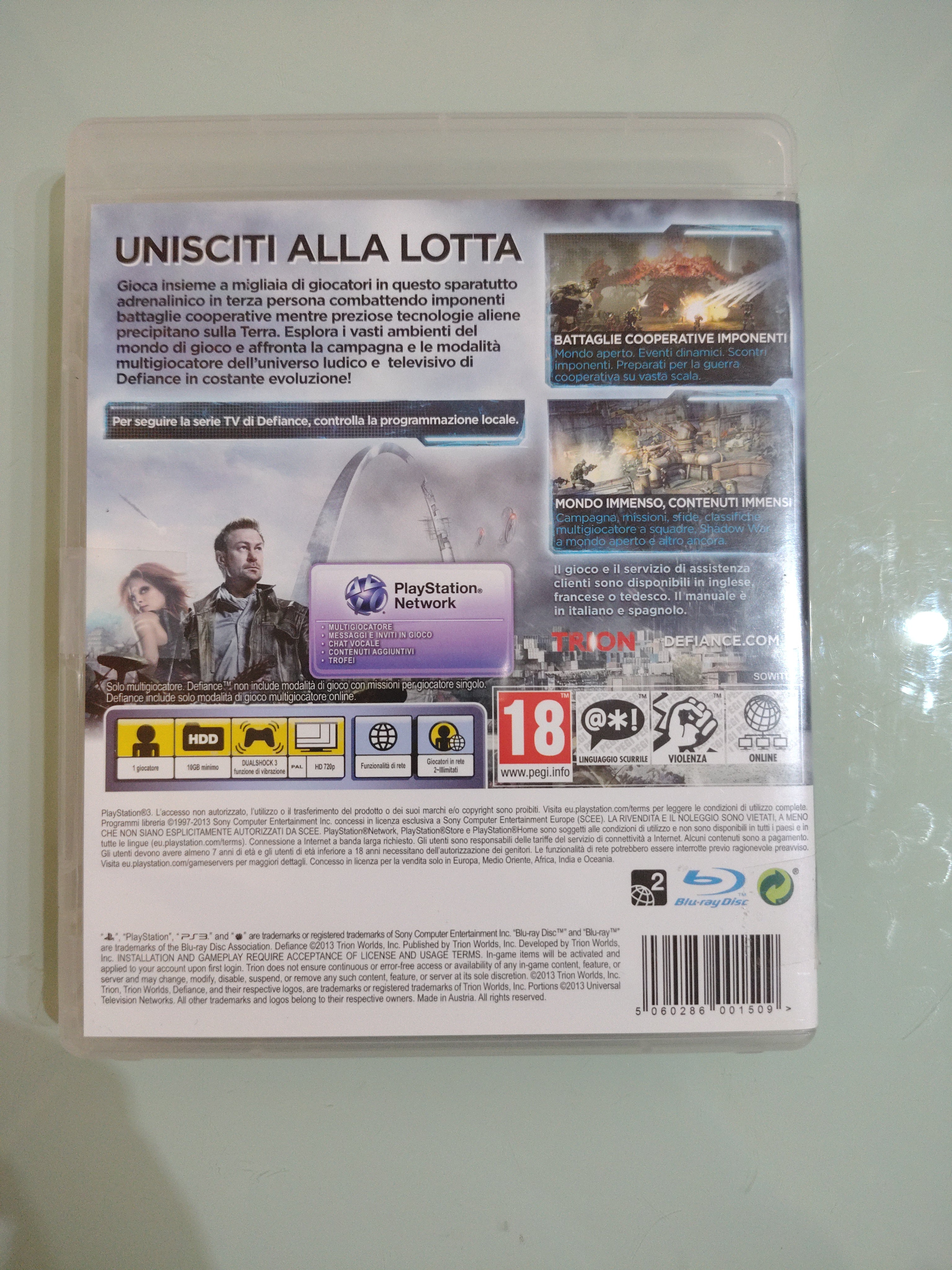 PS3 Defiance Limited Edition PAL ita