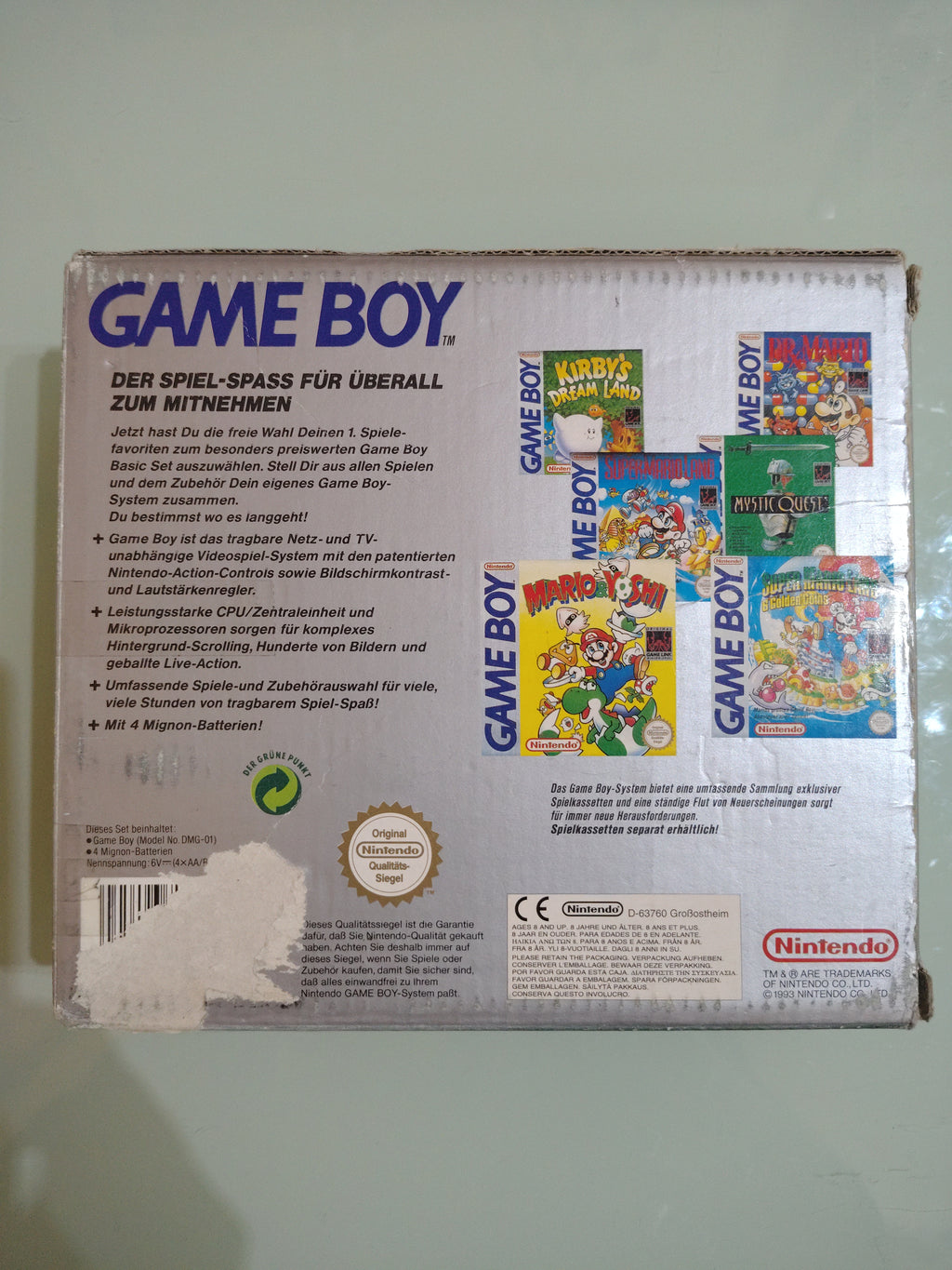 GAME BOY CLASSIC GRIGIO BOXATO