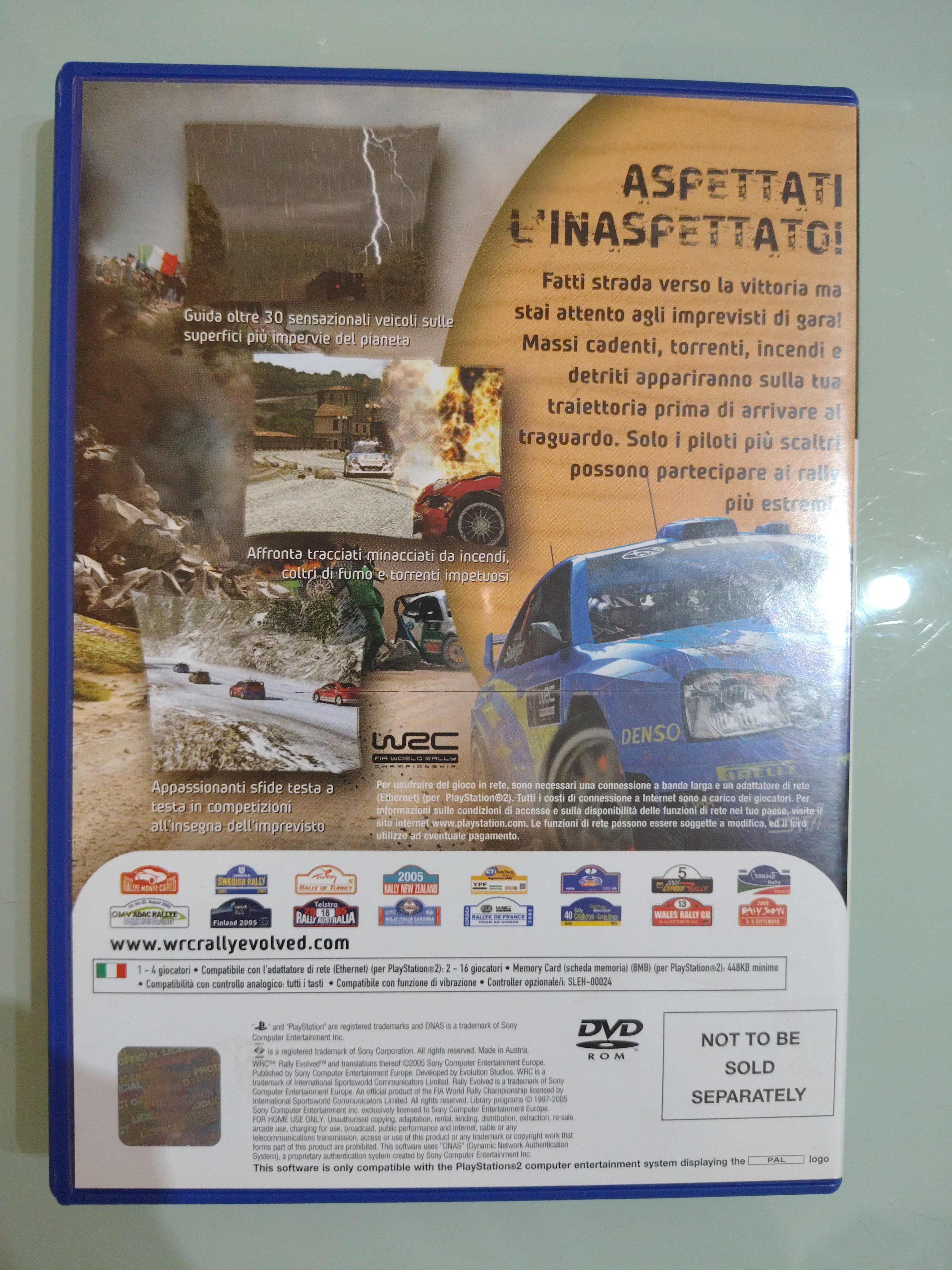 WRC Rally Evolved - Sony Playstation 2 PS2 - PAL