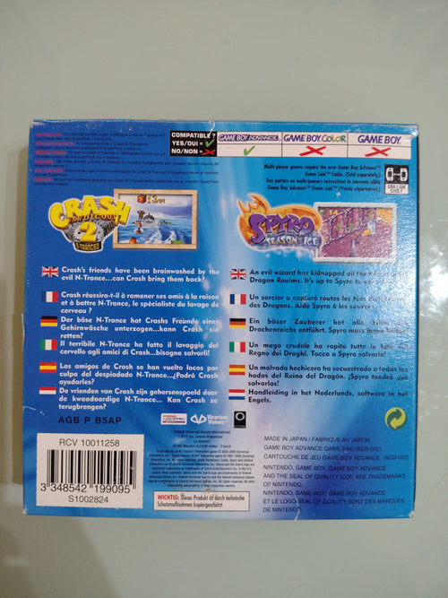 Crash & Spyro Super Pack Game Boy Advance  PAL  EUR