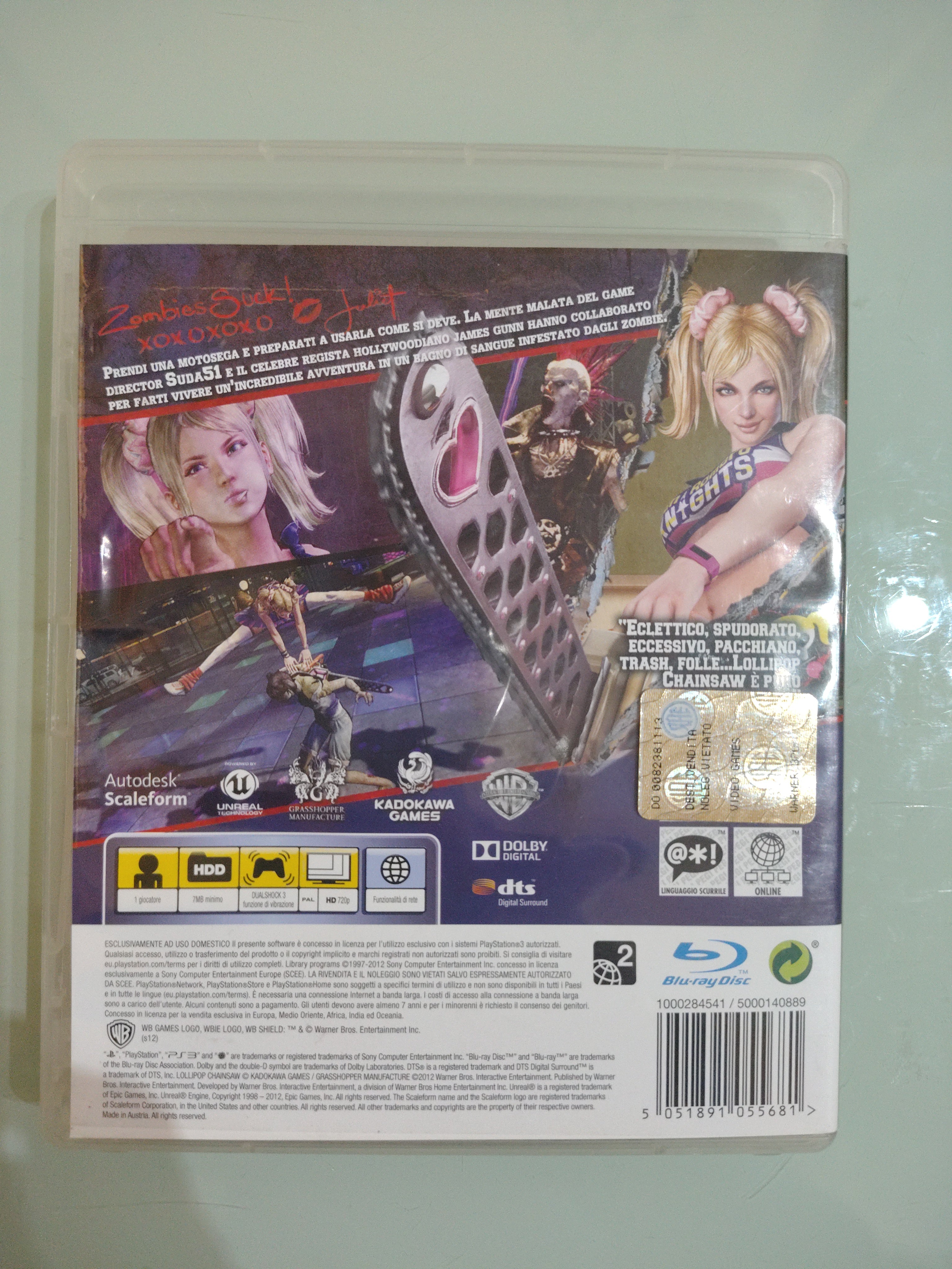 *🌟 🇮🇹 LOLLIPOP CHAINSAW SONY PS3 PAL ITA 🇮🇹