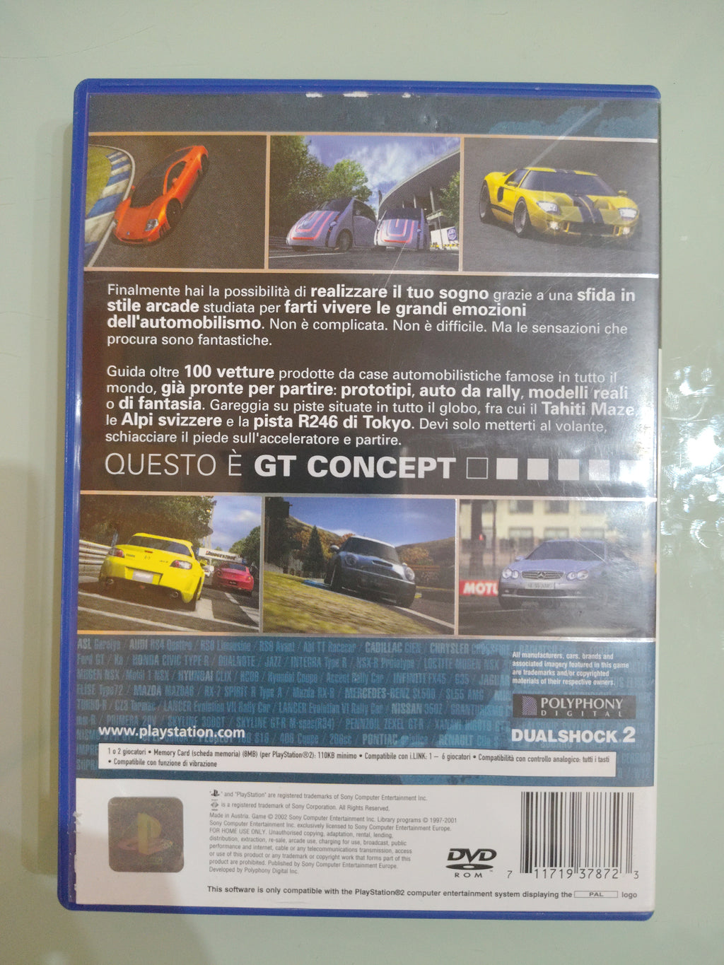 GRAN TURISMO CONCEPT 2002 TOKYO  PRIMA STAMPA  ITA