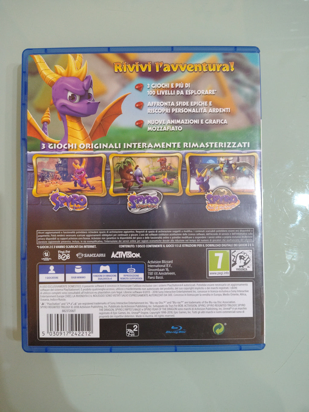 Spyro Reignited Trilogy  Sony Playstation 4