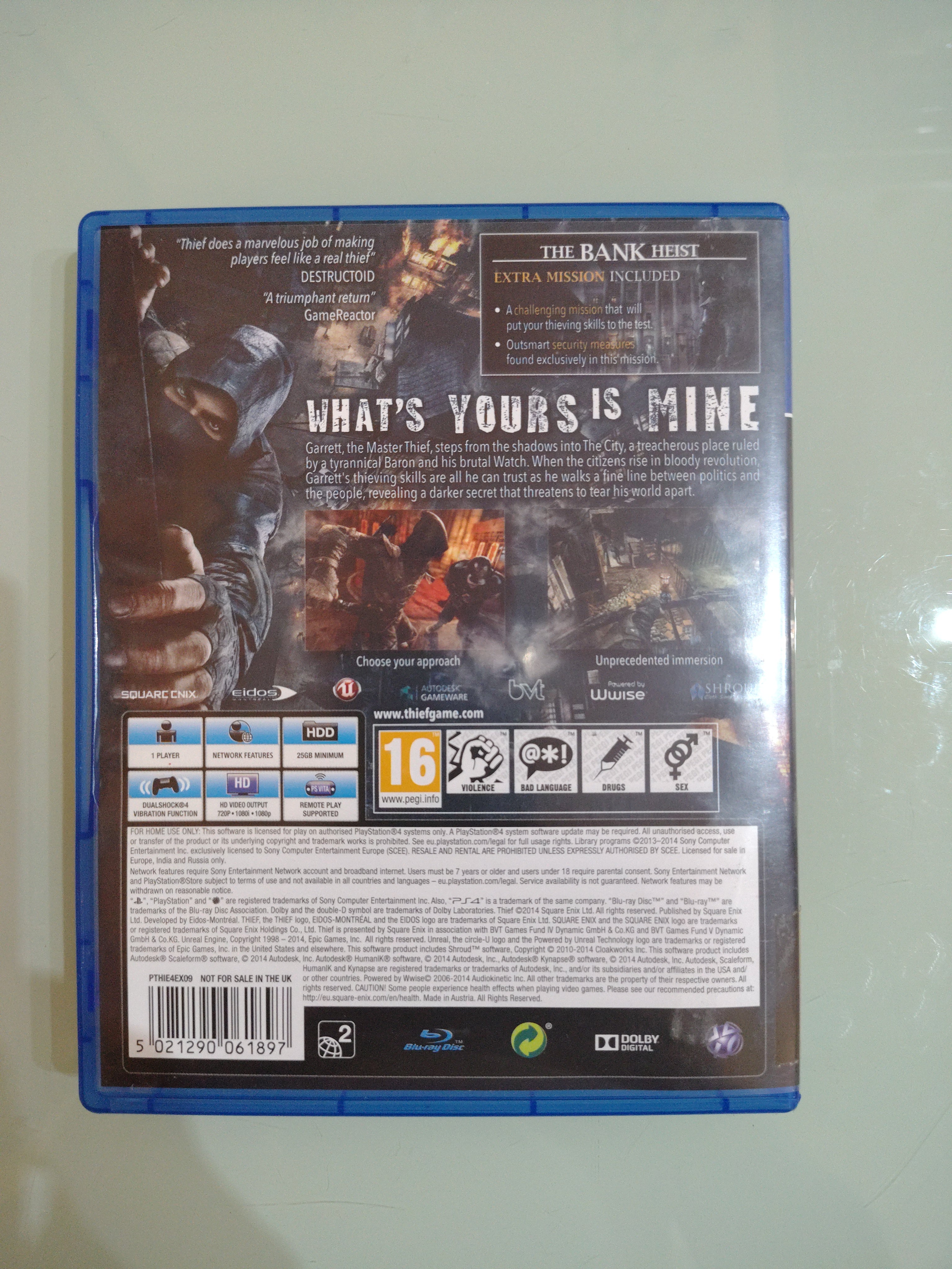 Thief Ps4 Playstation 4 PAL