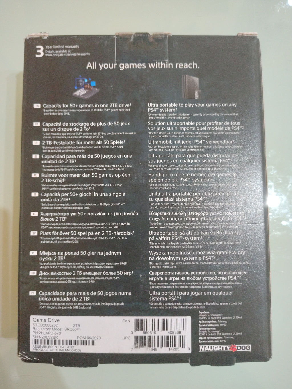 GAME DRIVE LIMITED EDITION THE LAST OF US II