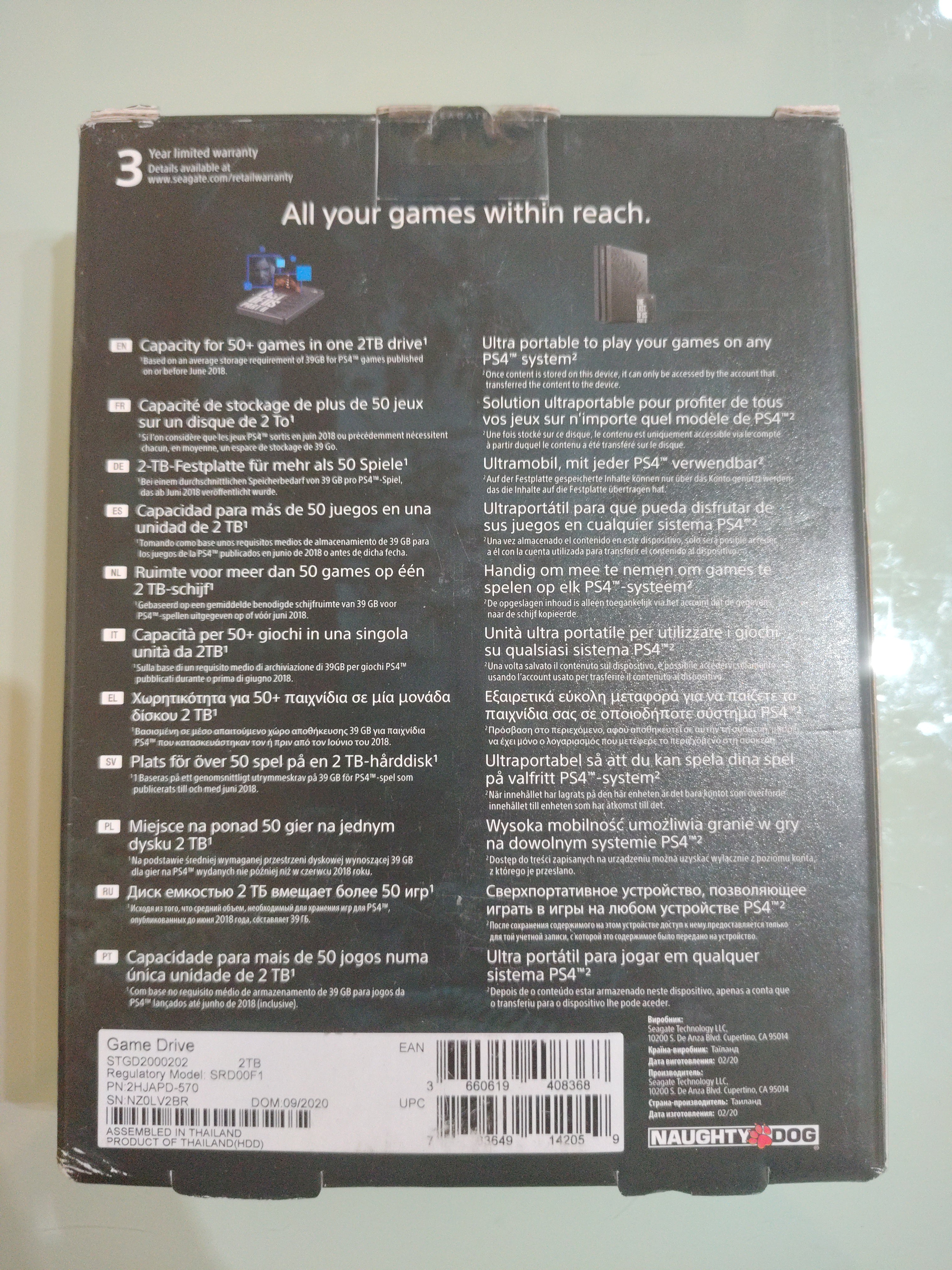 GAME DRIVE LIMITED EDITION THE LAST OF US II