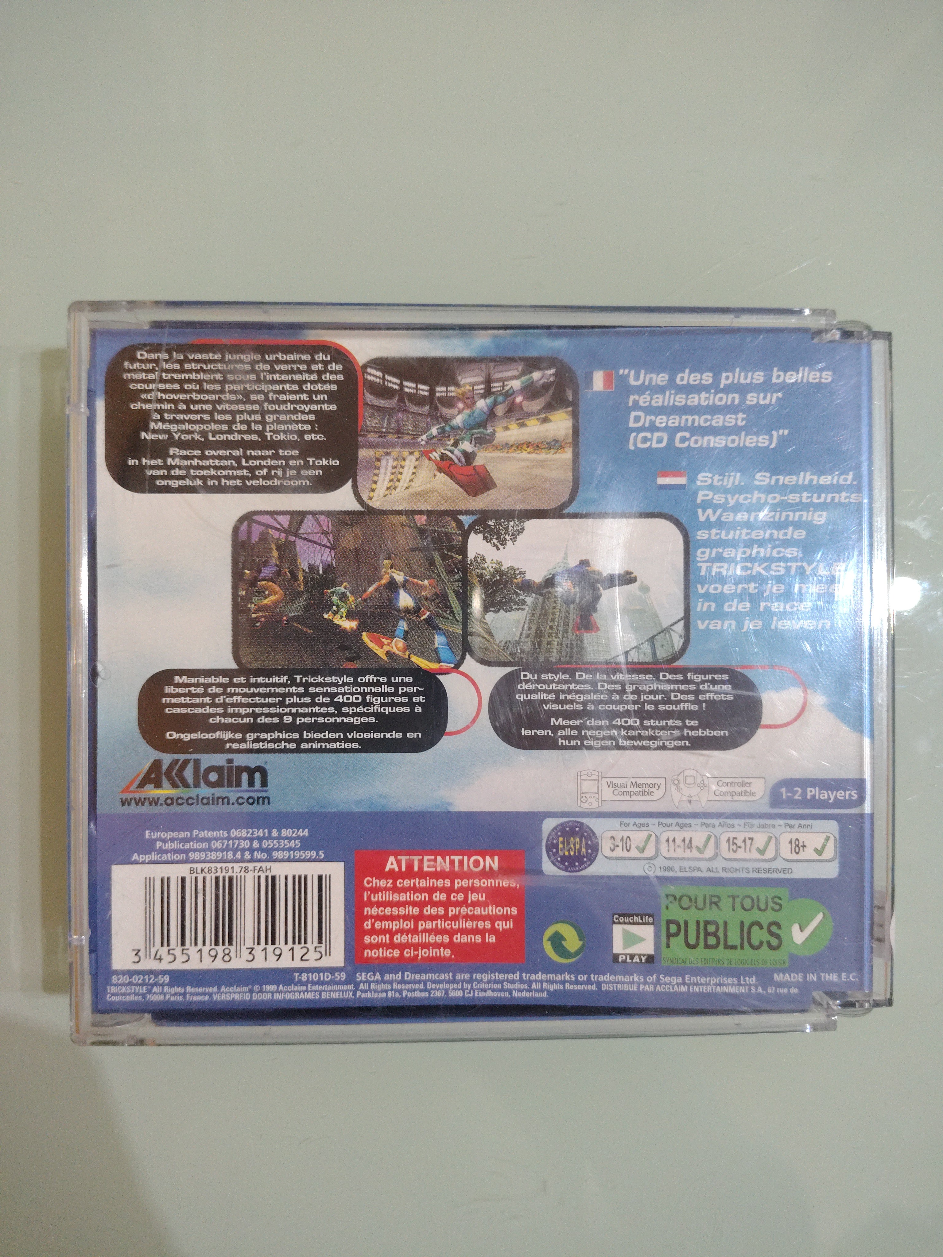 Trick Style DC Dreamcast PAL - Edizione ITALIANA. Originale Akklaim.