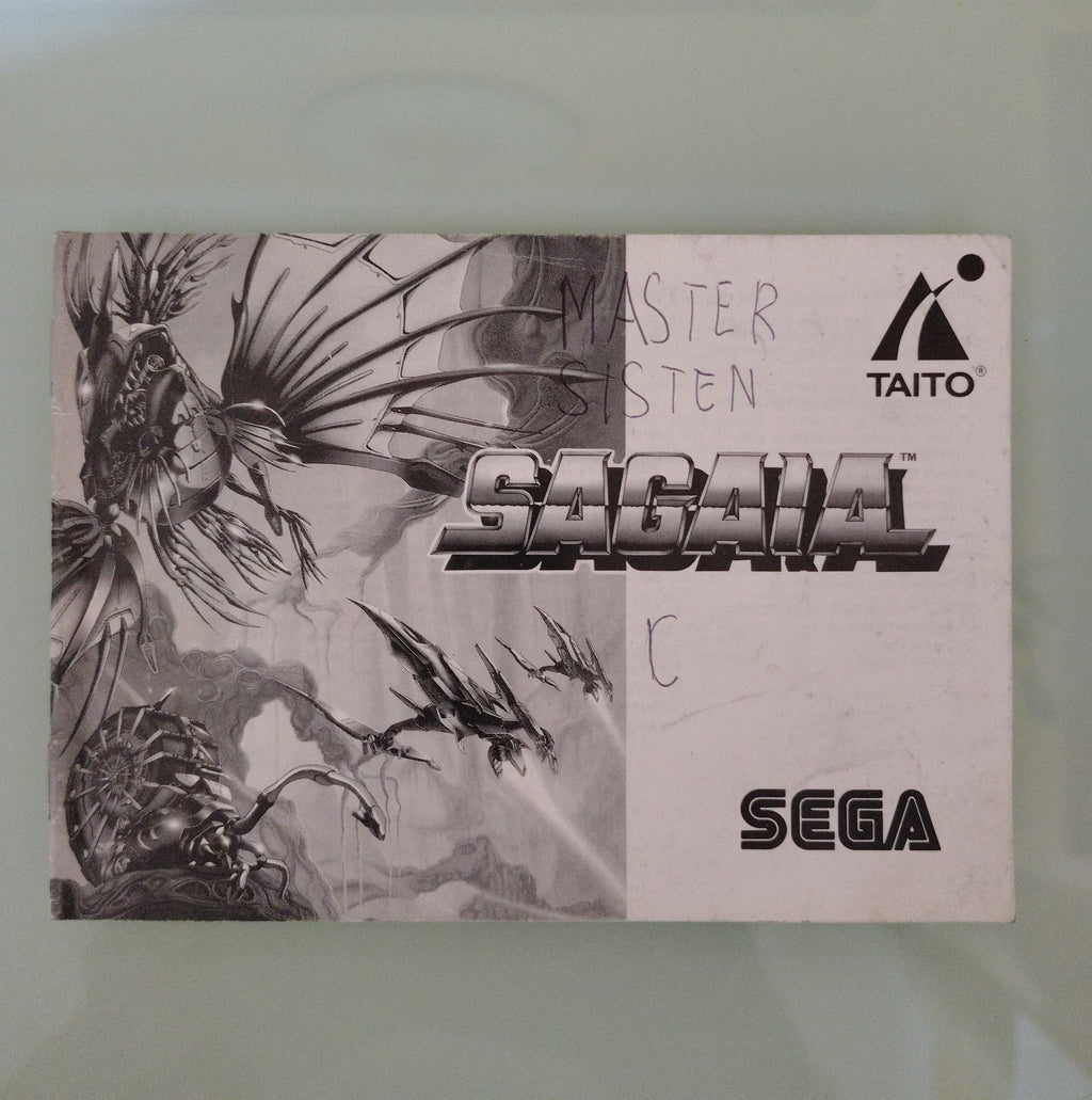 Sagaia Sega Master System Manuale