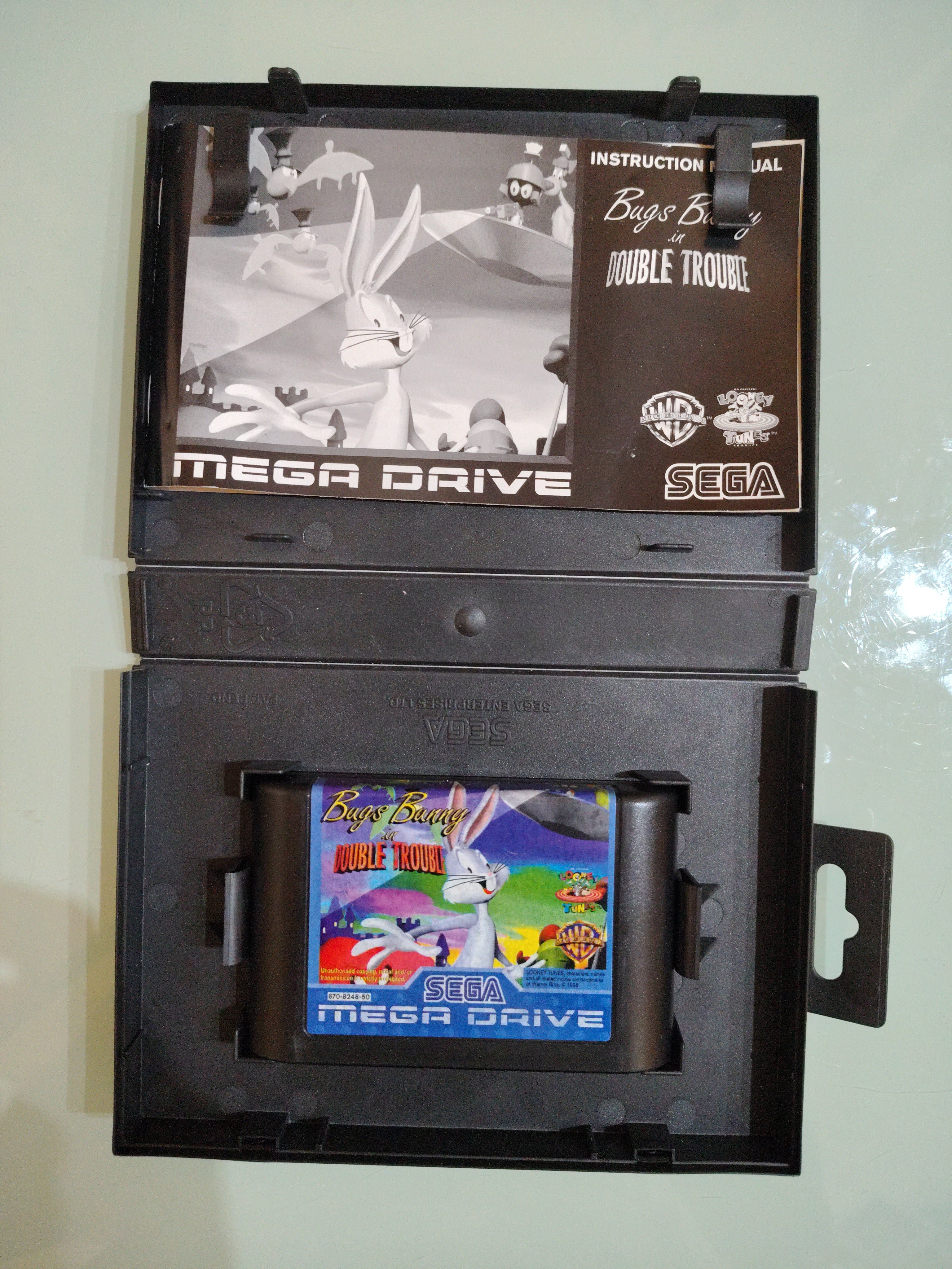 Videogioco SEGA MEGA DRIVE Bugs Bunny Double Trouble ORIGINALE