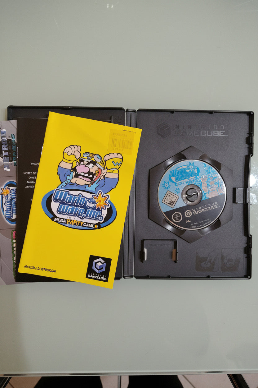 WARIOWARE INC. MEGA PARTY GAMES 🇮🇹 ITALIANO PAL 🔥 NINTENDO GAMECUBE COMPLETO