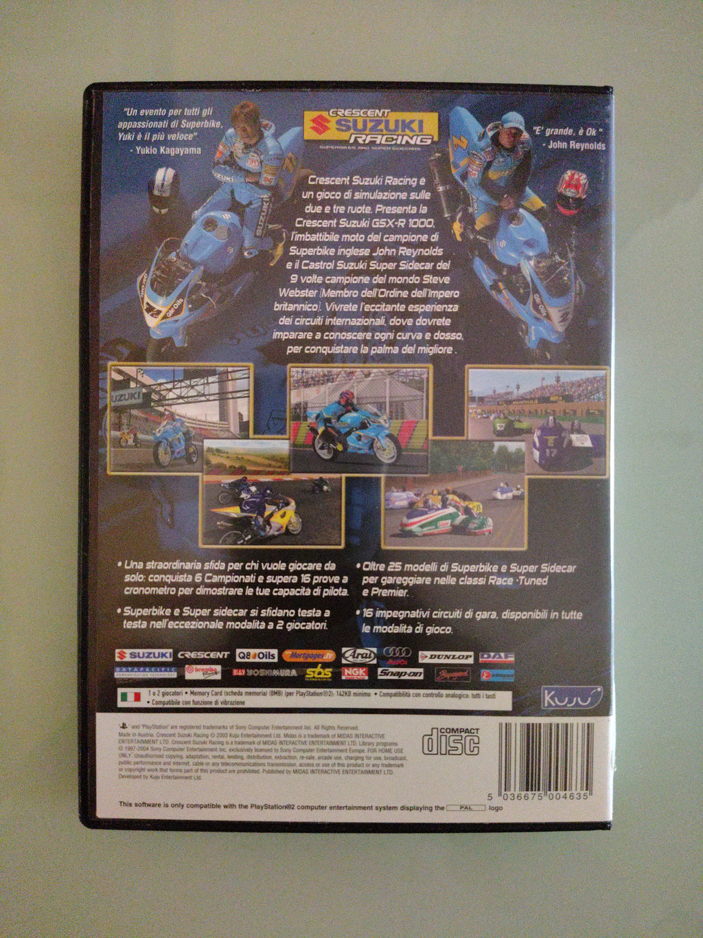 PS2 CRESCENT SUZUKI RACING PLAYSTATION 2 ITALIANO