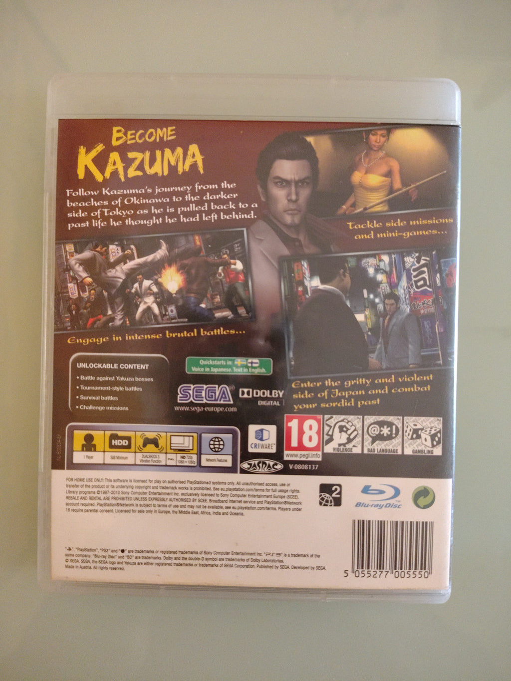 Yakuza 3 gioco PS3  + DLC