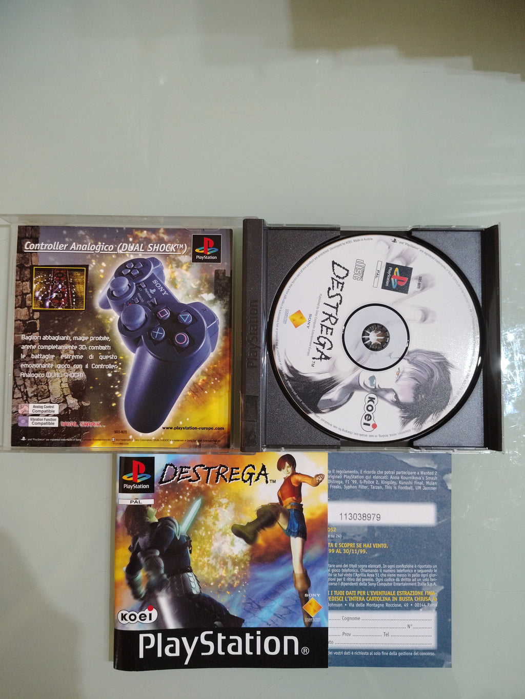 PS1 DESTREGA PLAYSTATION 1 PAL ITALIANO COMPLETO QUASI NUOVO