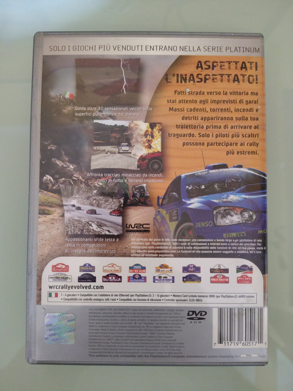 Wrc Rally Evolved VERSIONE ITALIANA Platinum ( no manuale)