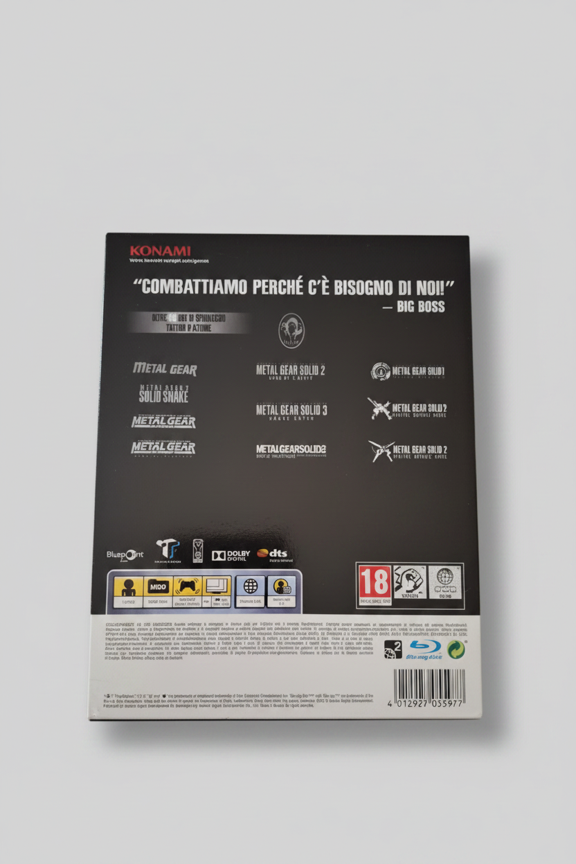 PS3 Metal Gear Solid The Legacy Collection PlayStation 3 con artbook PAL ita