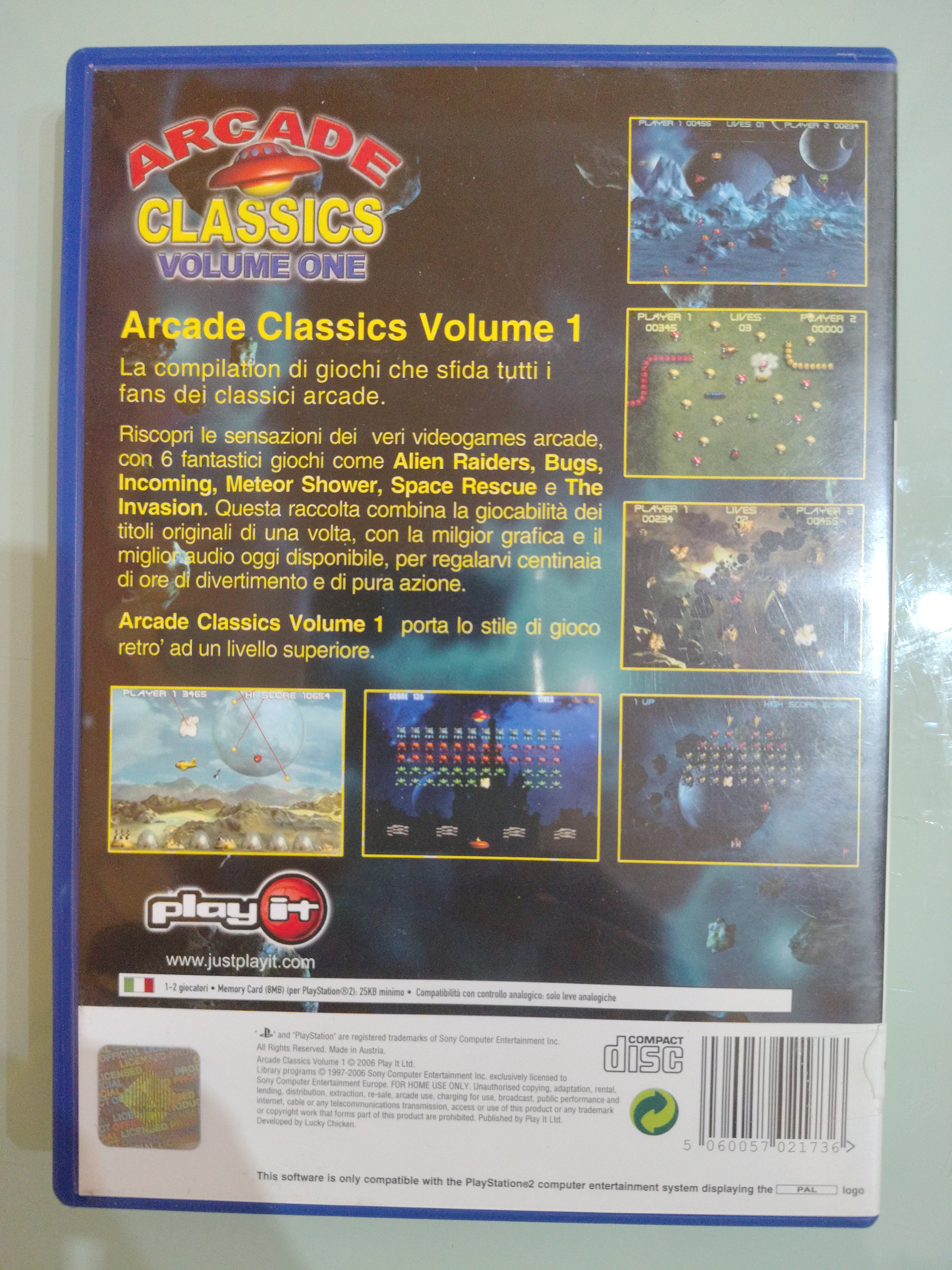 Arcade Classics Vol.One Completo ITA EUR PAL OTTIME CONDIZIONI Playstation 2 PS2