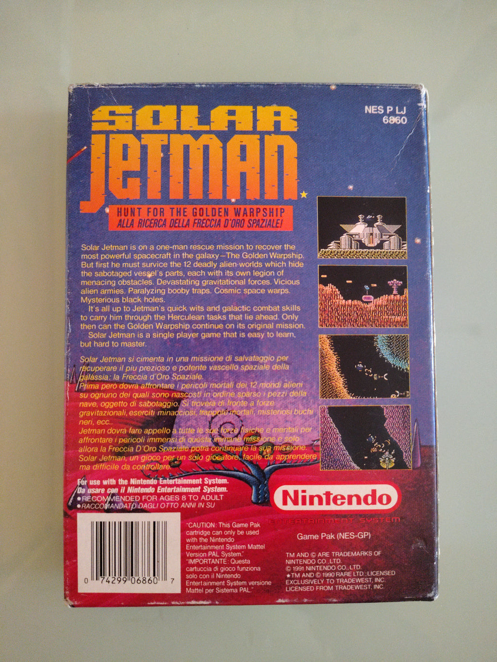 Solar Jetman - Nintendo NES - PAL