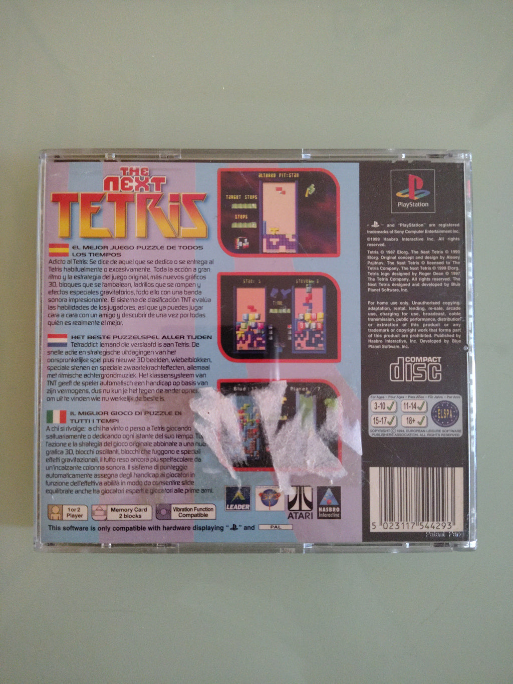 PS1 The Next Tetris Playstation 1 multilingue