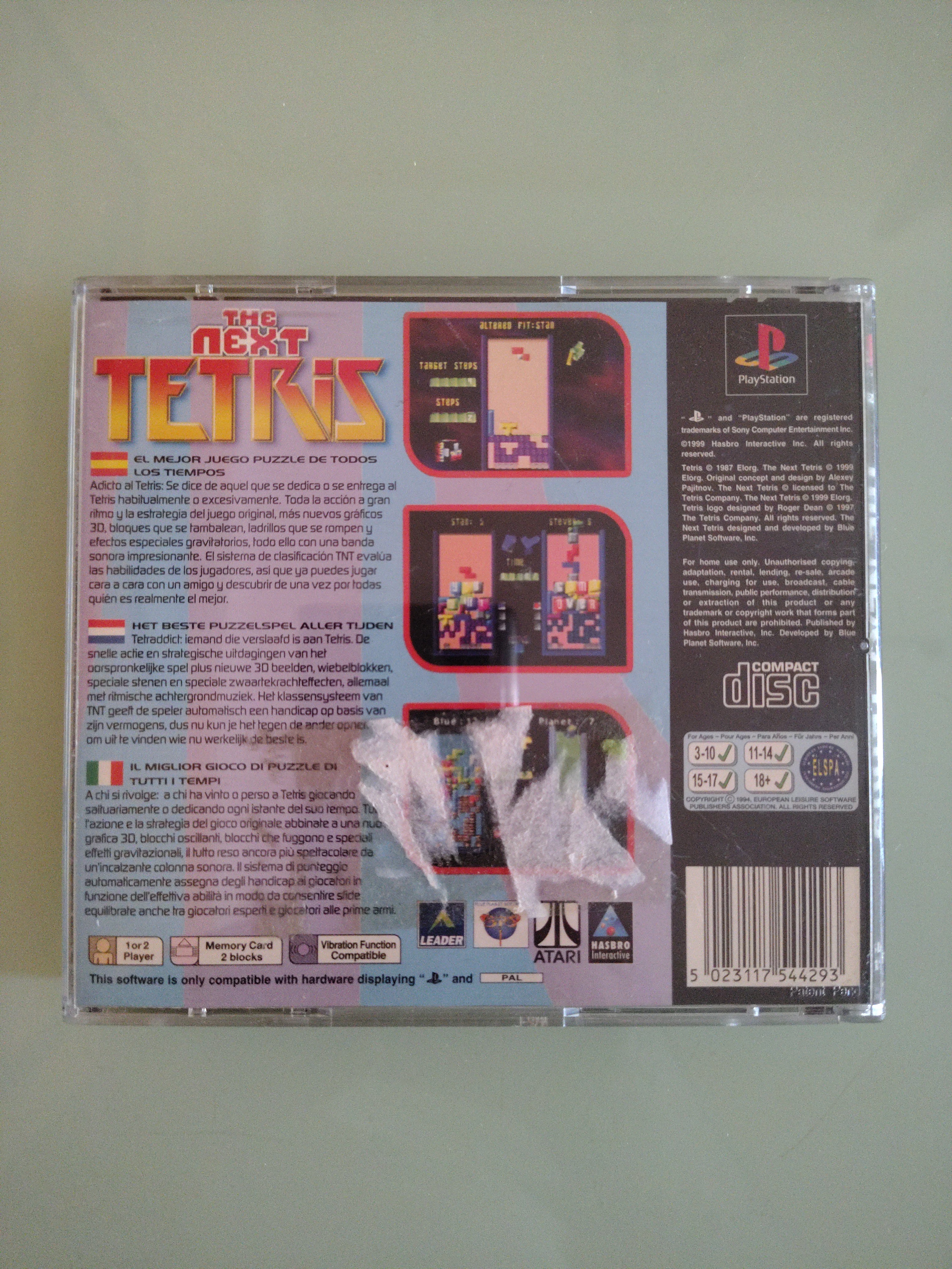 PS1 The Next Tetris Playstation 1 multilingue