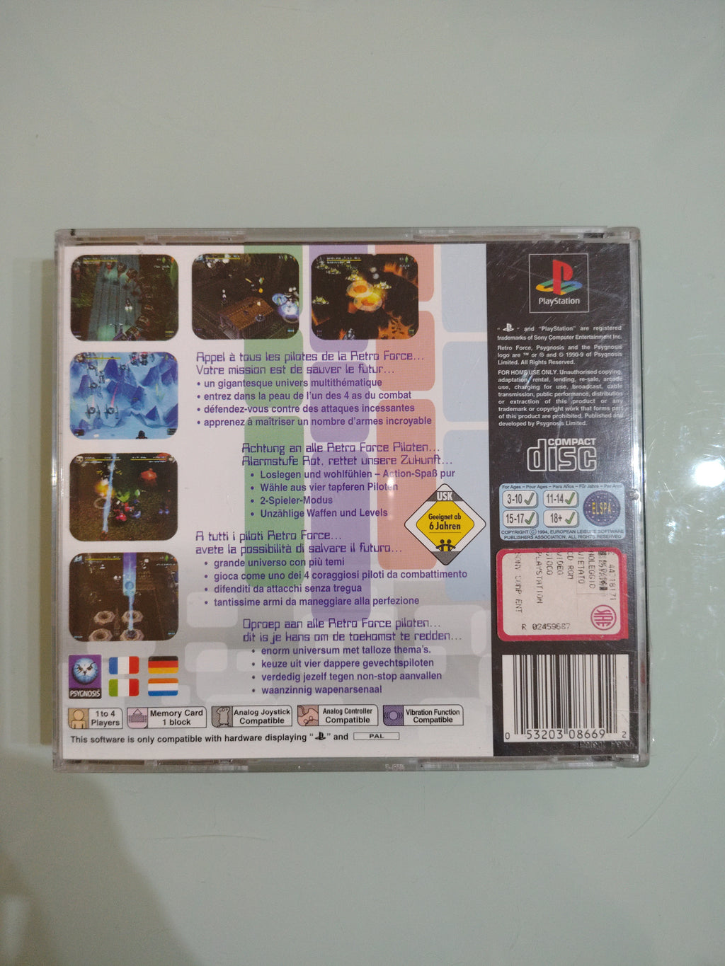 RETRO FORCE Playstation PS1 PSX PSONE Edizione italiana prima stampa