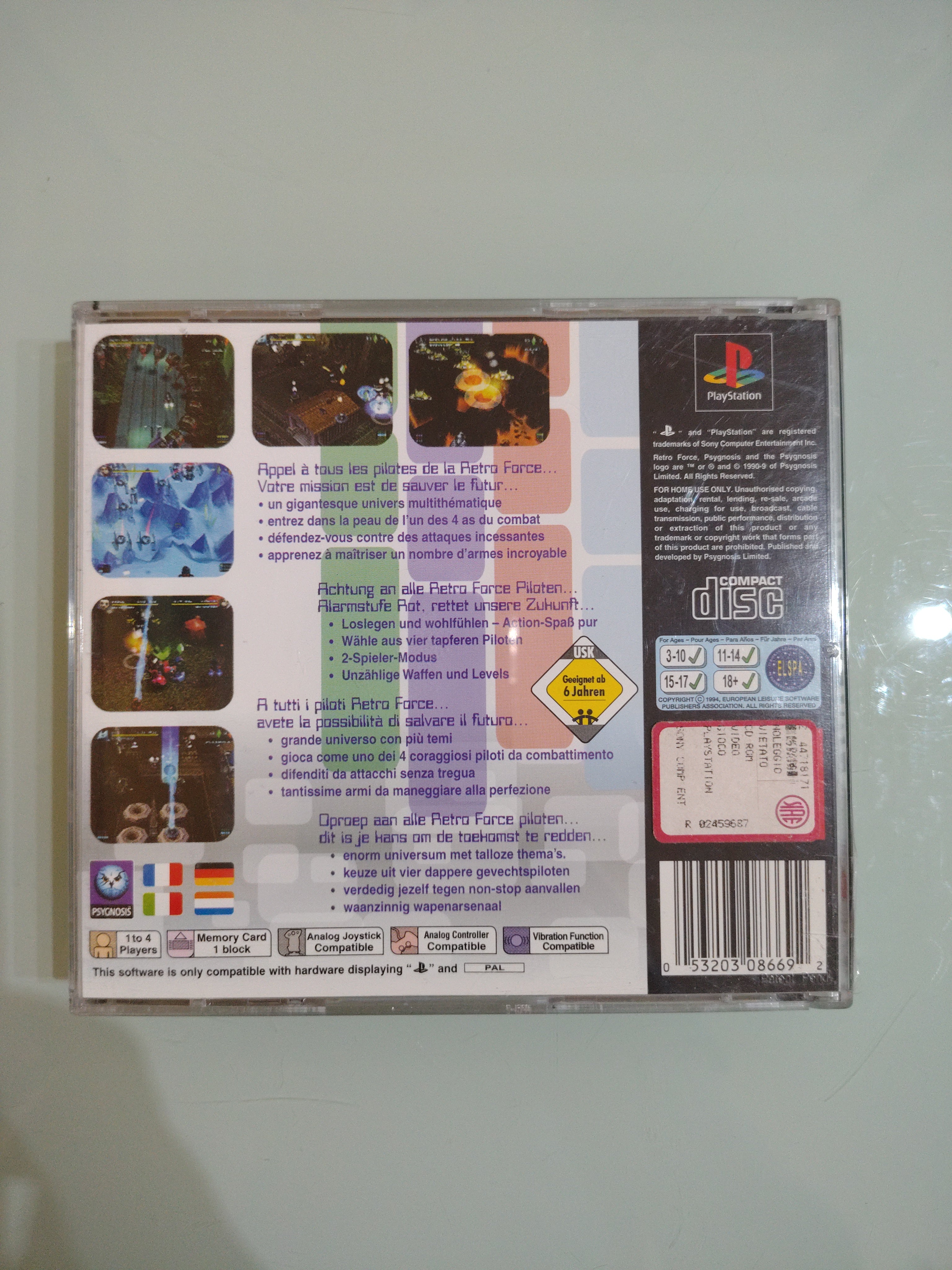 RETRO FORCE Playstation PS1 PSX PSONE Edizione italiana prima stampa