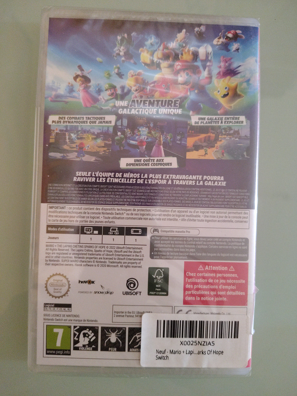 MARIO + RABBIDS SPARKS OF HOPE - NINTENDO SWITCH - NUOVO SIGILLATO PAL VERSION