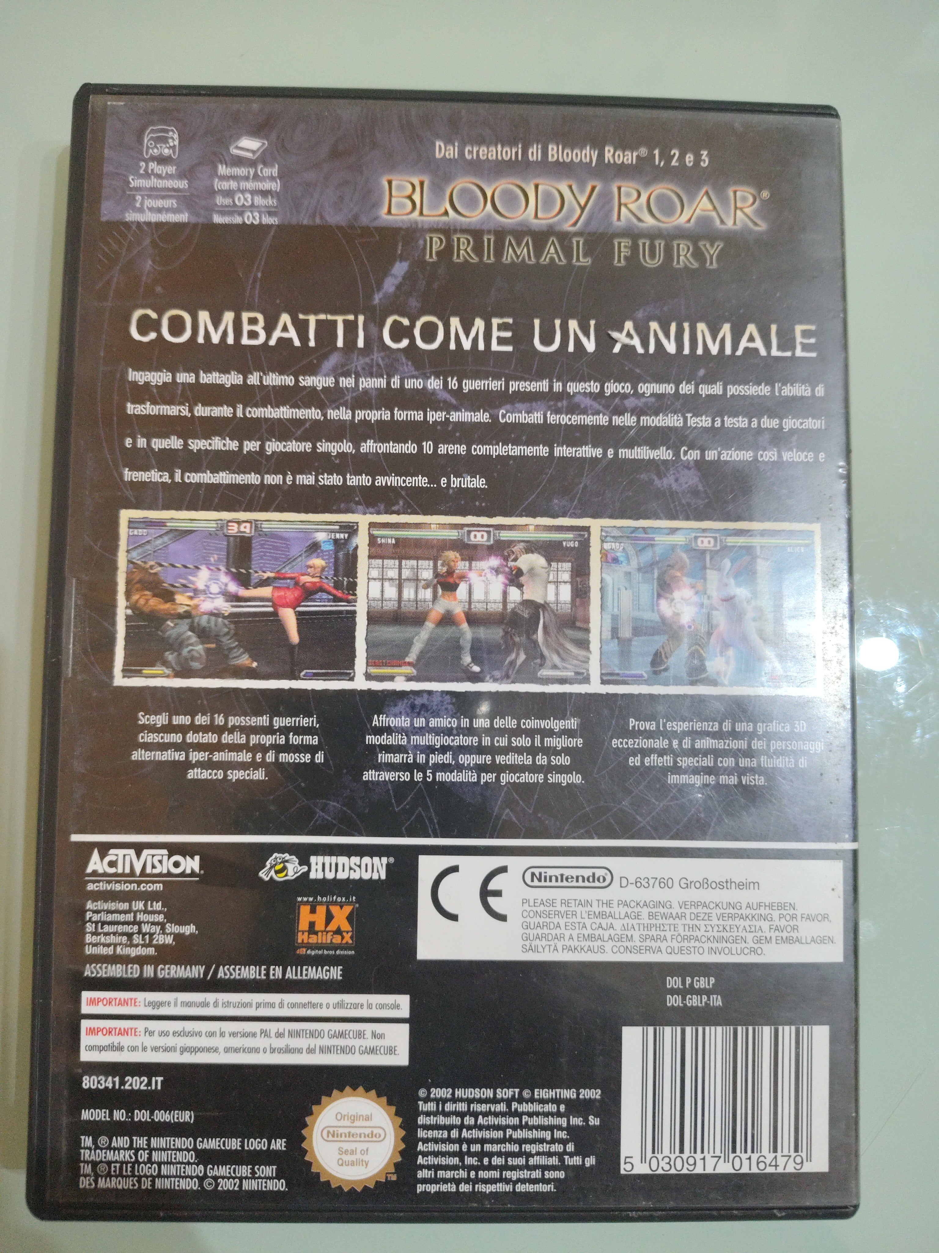 BLOODY ROAR Primal Fury PAL ITA