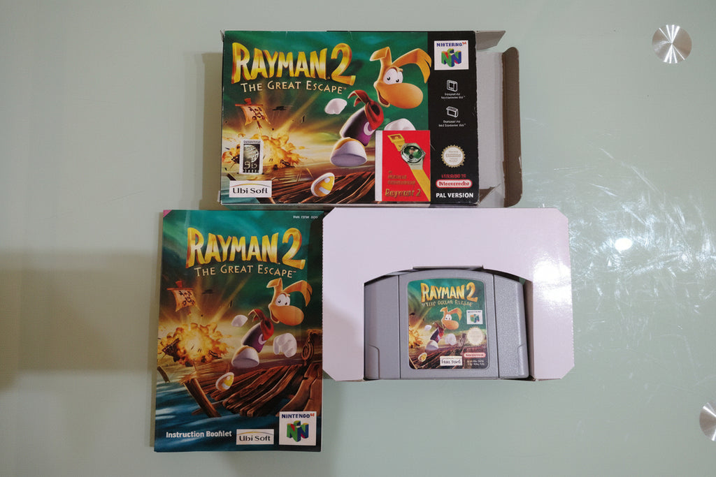 N64 Nintendo 64 Rayman 2 The Great Escape con scatola originale