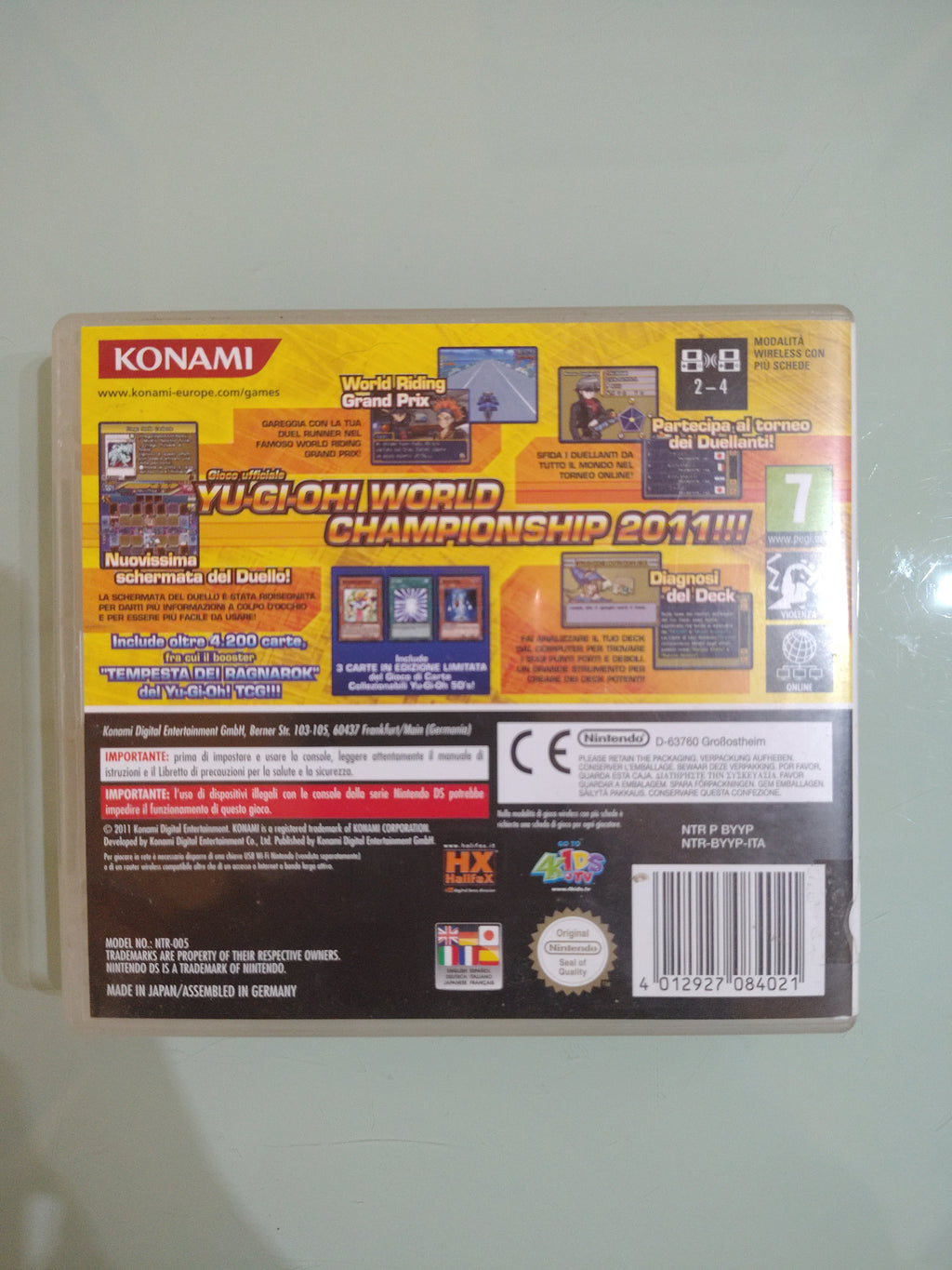 YU-GI-OH WORLD CHAMPIONSHIP 2011 OVER THE NEXUS - ITA NINTENDO DS 2DS 3DS YUGIOH