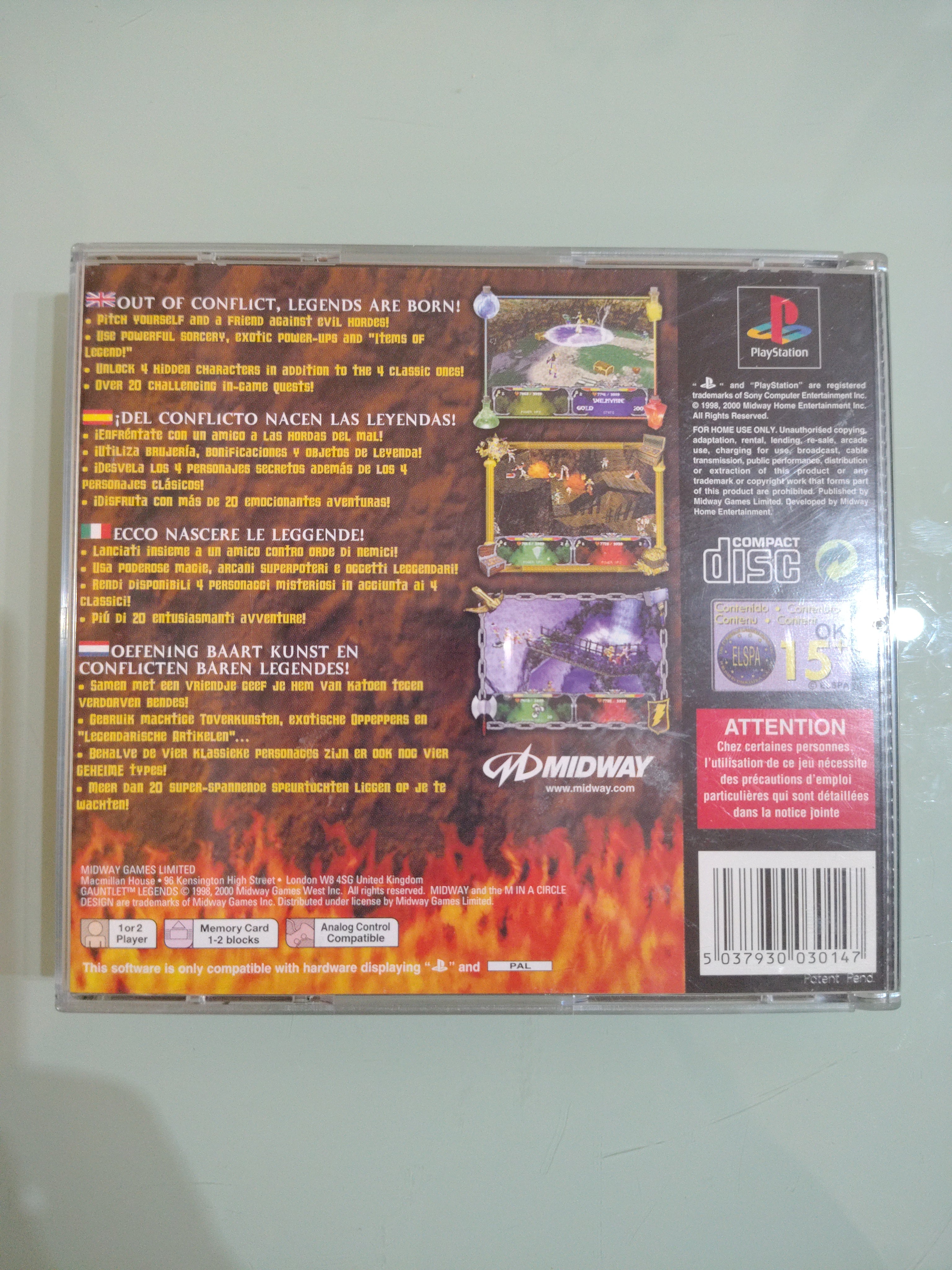 GAUNTLET LEGENDS PAL MULTILINGUA