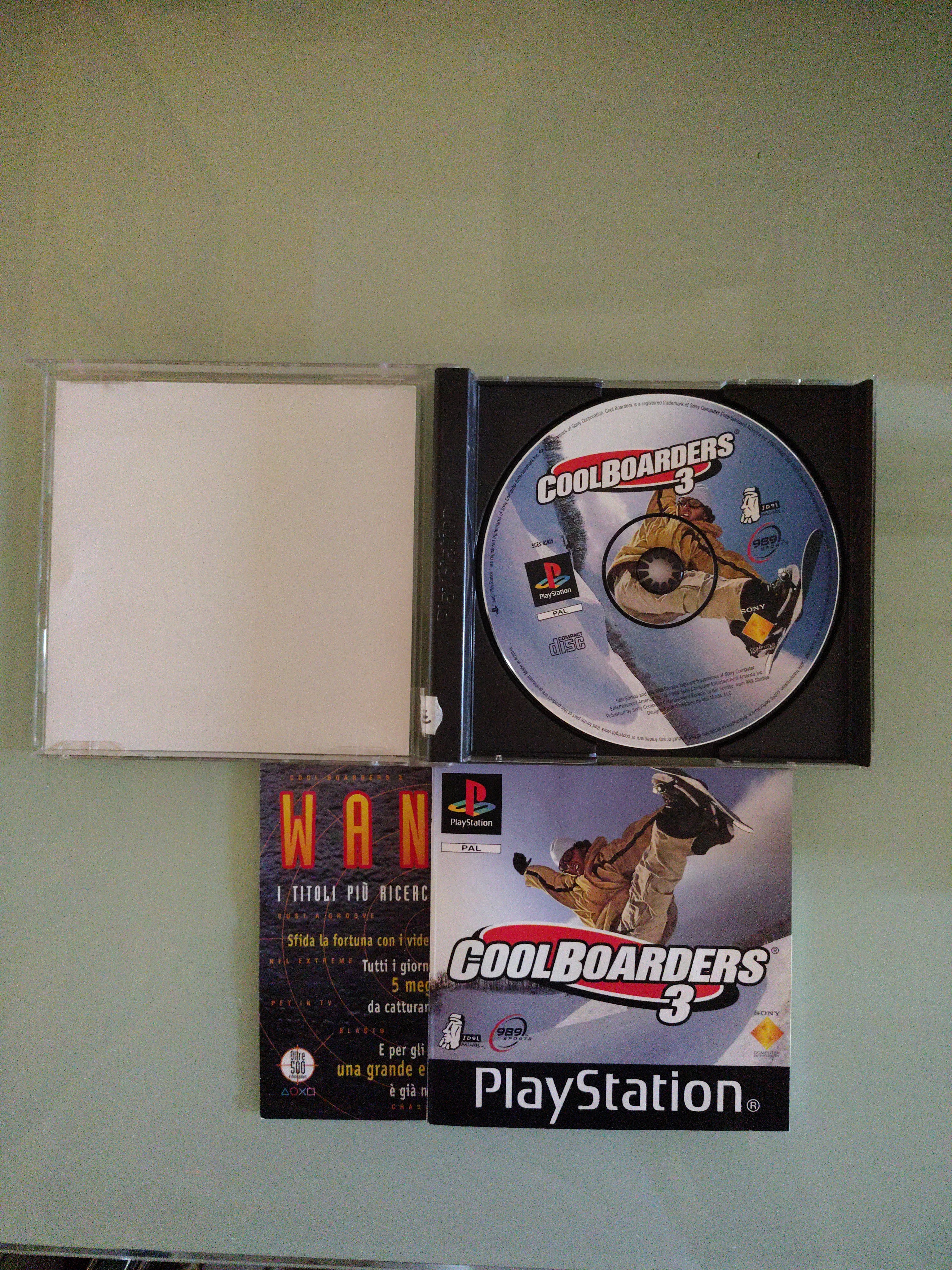 COOL BOARDERS 3 - SONY PS1 - GIOCO USATO PAL ita multi PSONE PSX PLAYSTATION