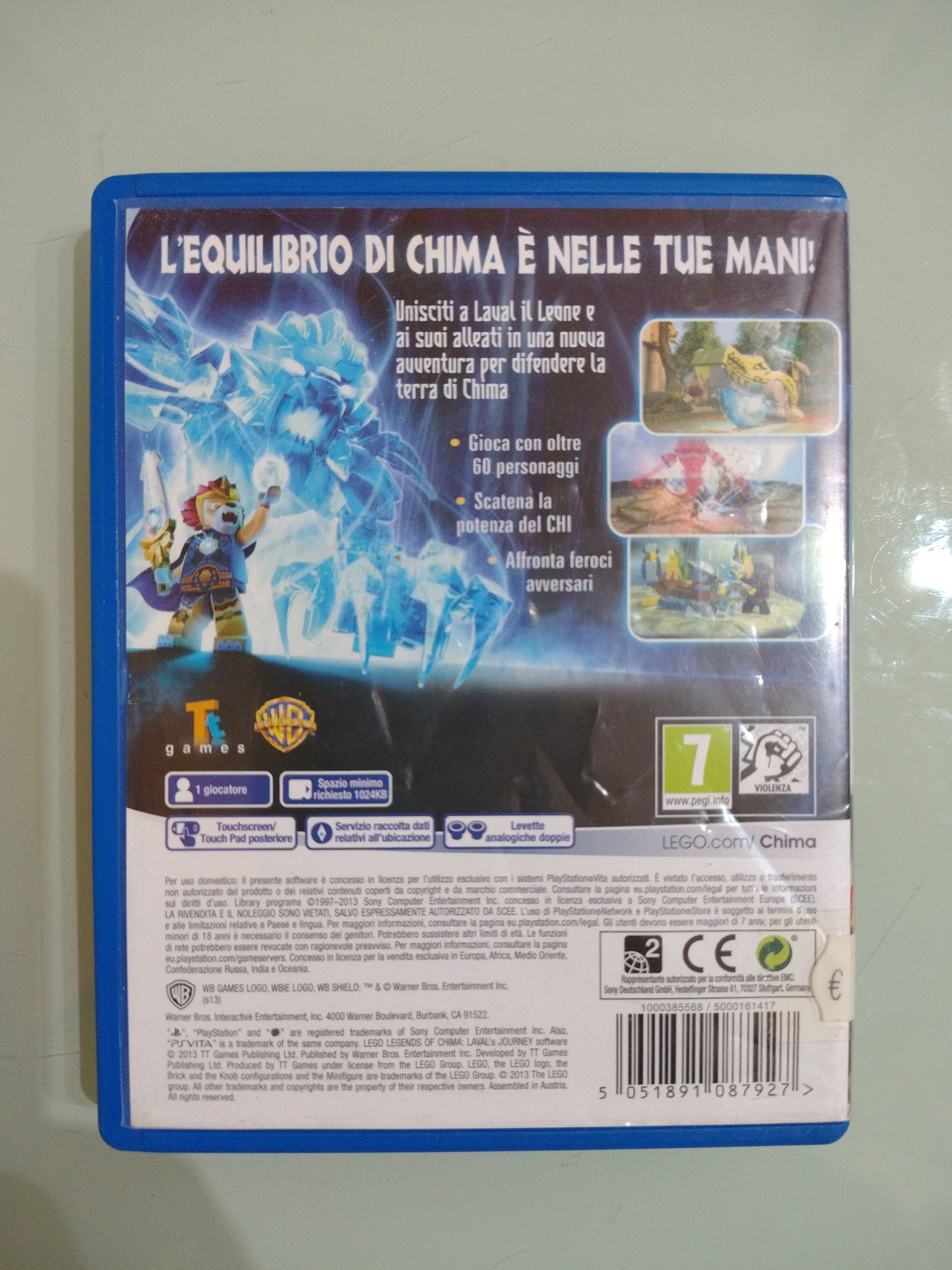 LEGO LEGENDS OF CHIMA IL VIAGGIO DI LAVAL  PS VITA PAL