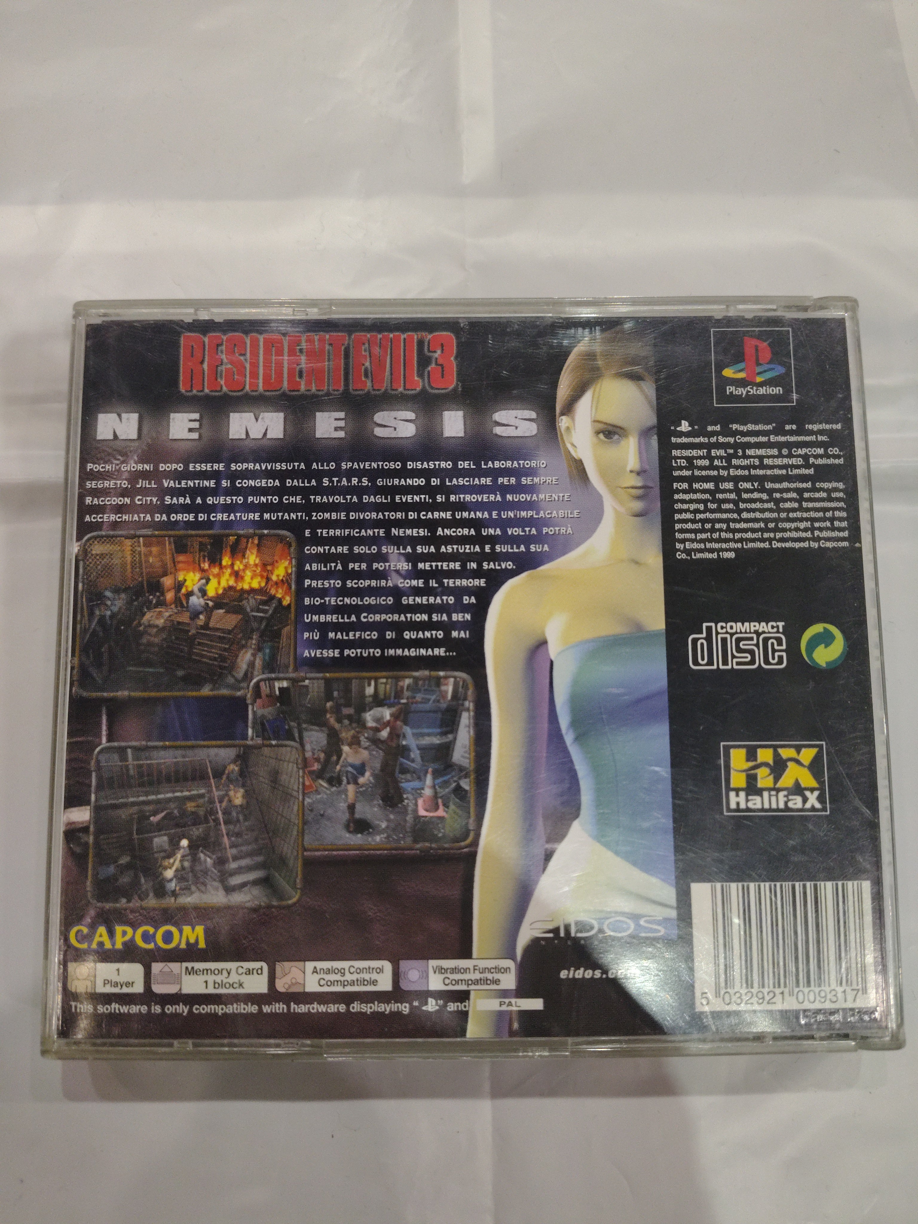 RESIDENT EVIL 3 NEMESIS PAL ITA