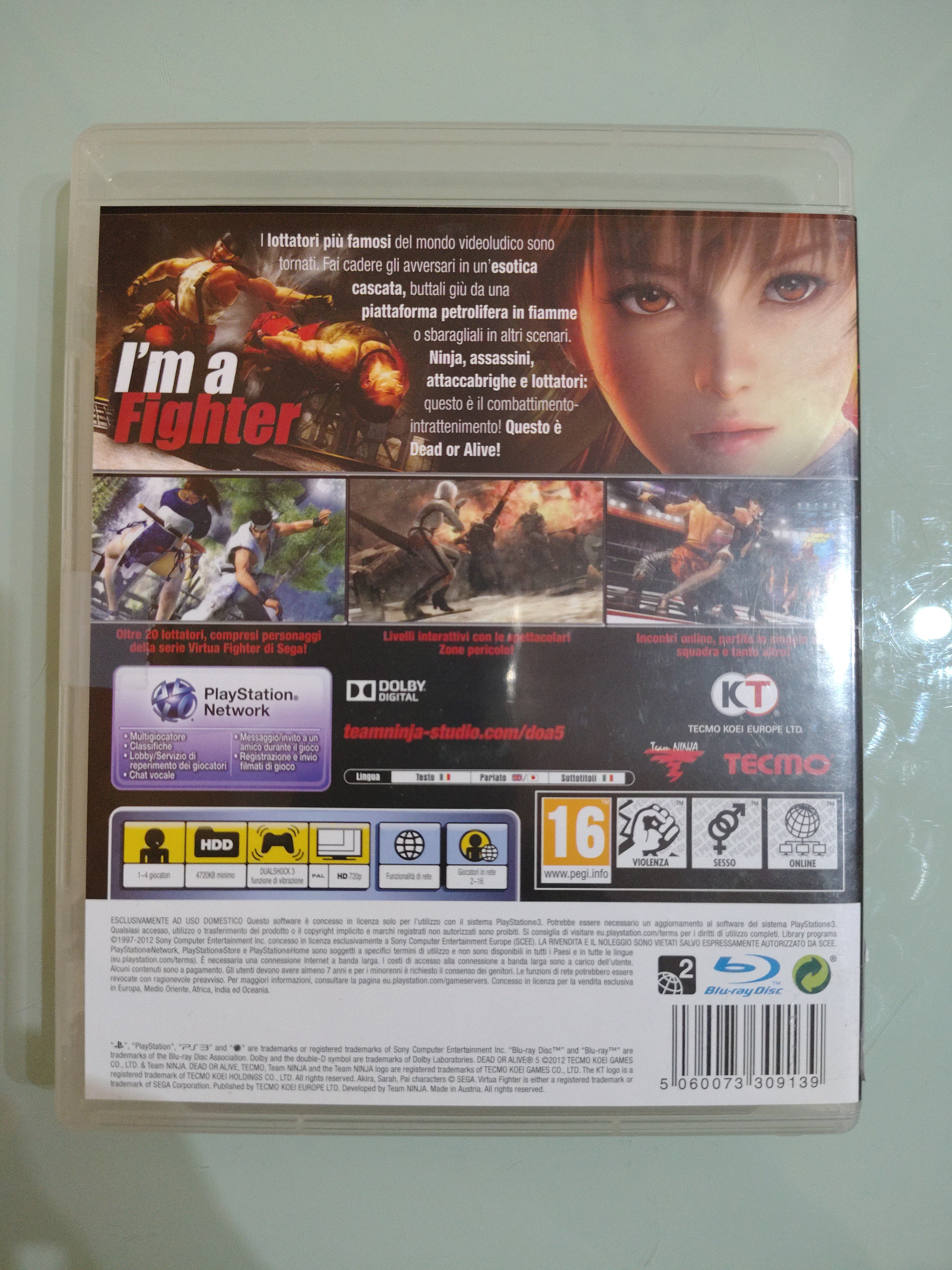 DEAD OR ALIVE 5 PS3 OTTIME CONDIZIONI VERSIONE ITALIANA