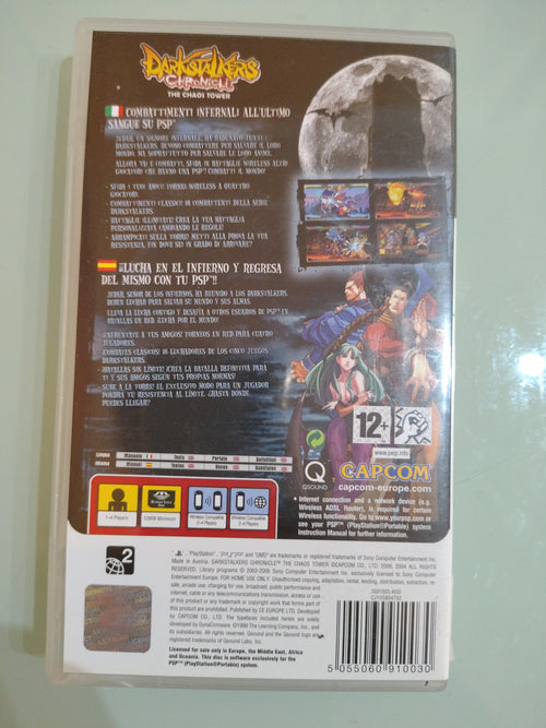 DARKSTALKERS CHRONICLE THE CHAOS TOWER PER SONY PSP  ITALIANO USATO PARI A NUOVO
