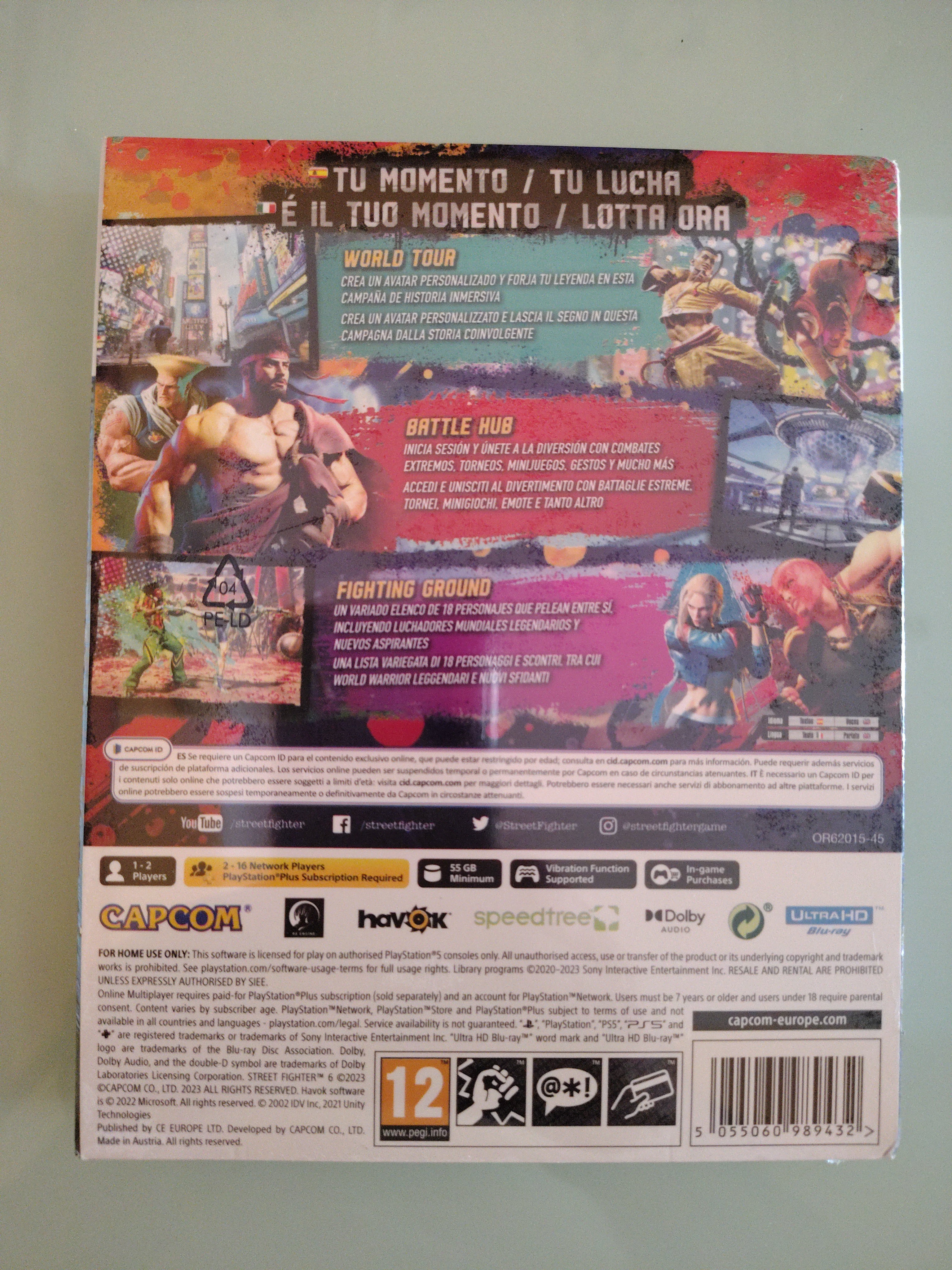 Street Fighter Ps5 PlayStation 5 Steelbook Limited Edition